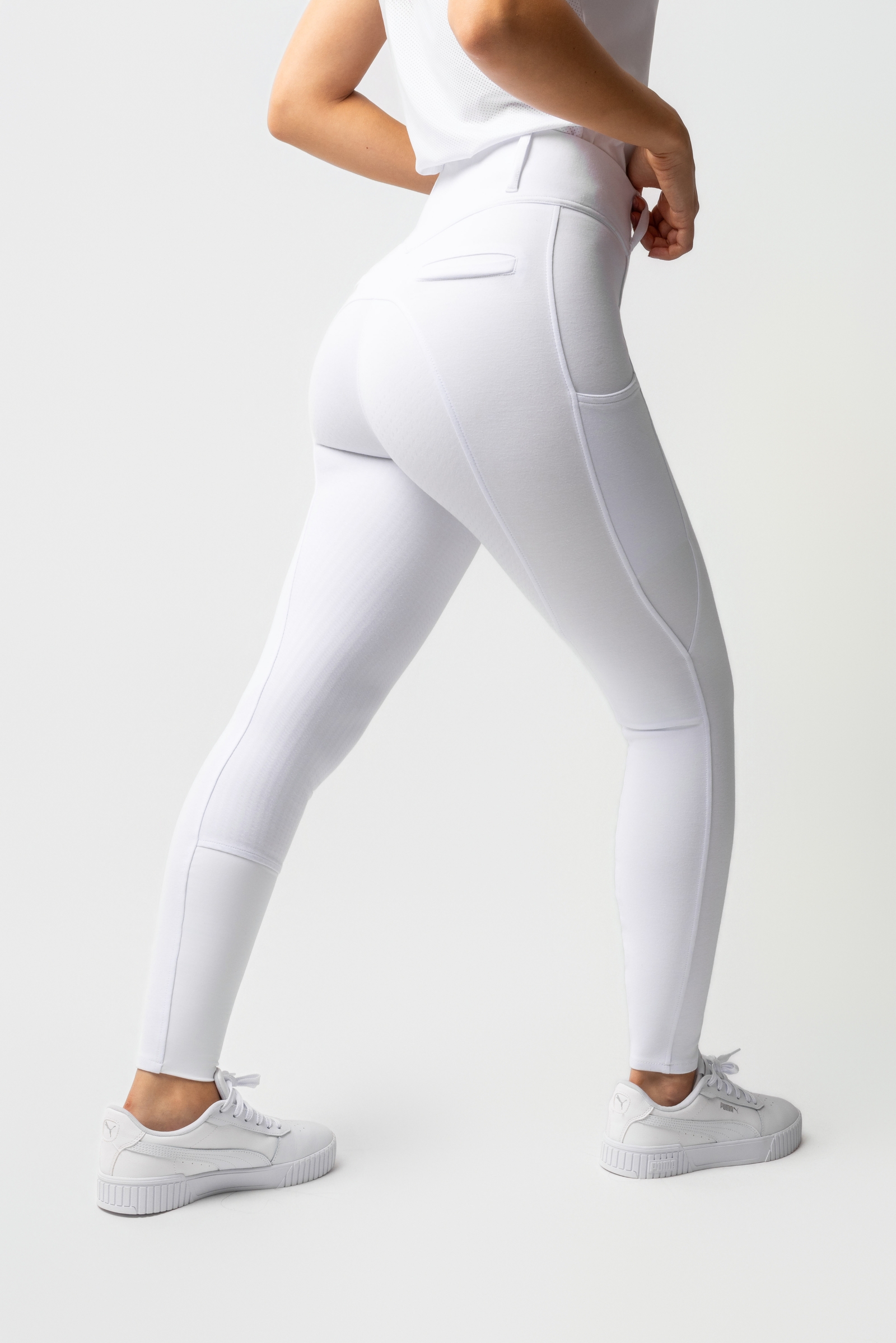 Horze Mira Pantaloni da equitazione a vita alta con full seat in silicone da donna