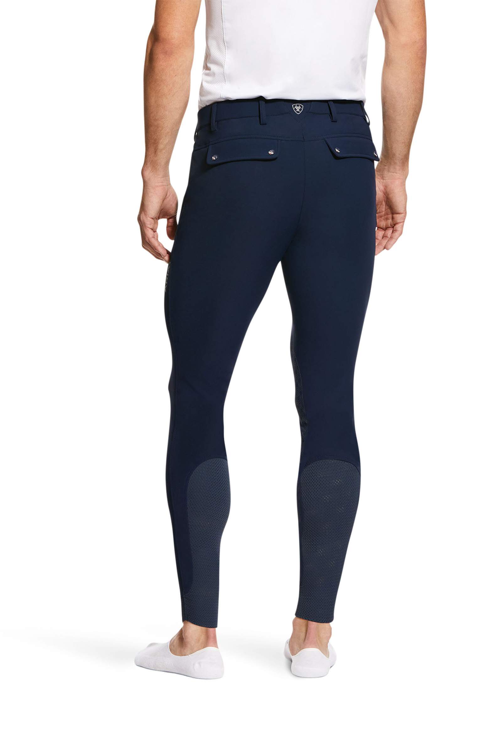Navy Ariat Pantaloni da equitazione uomo Tri Factor Grip con rinforzo al ginocchio  