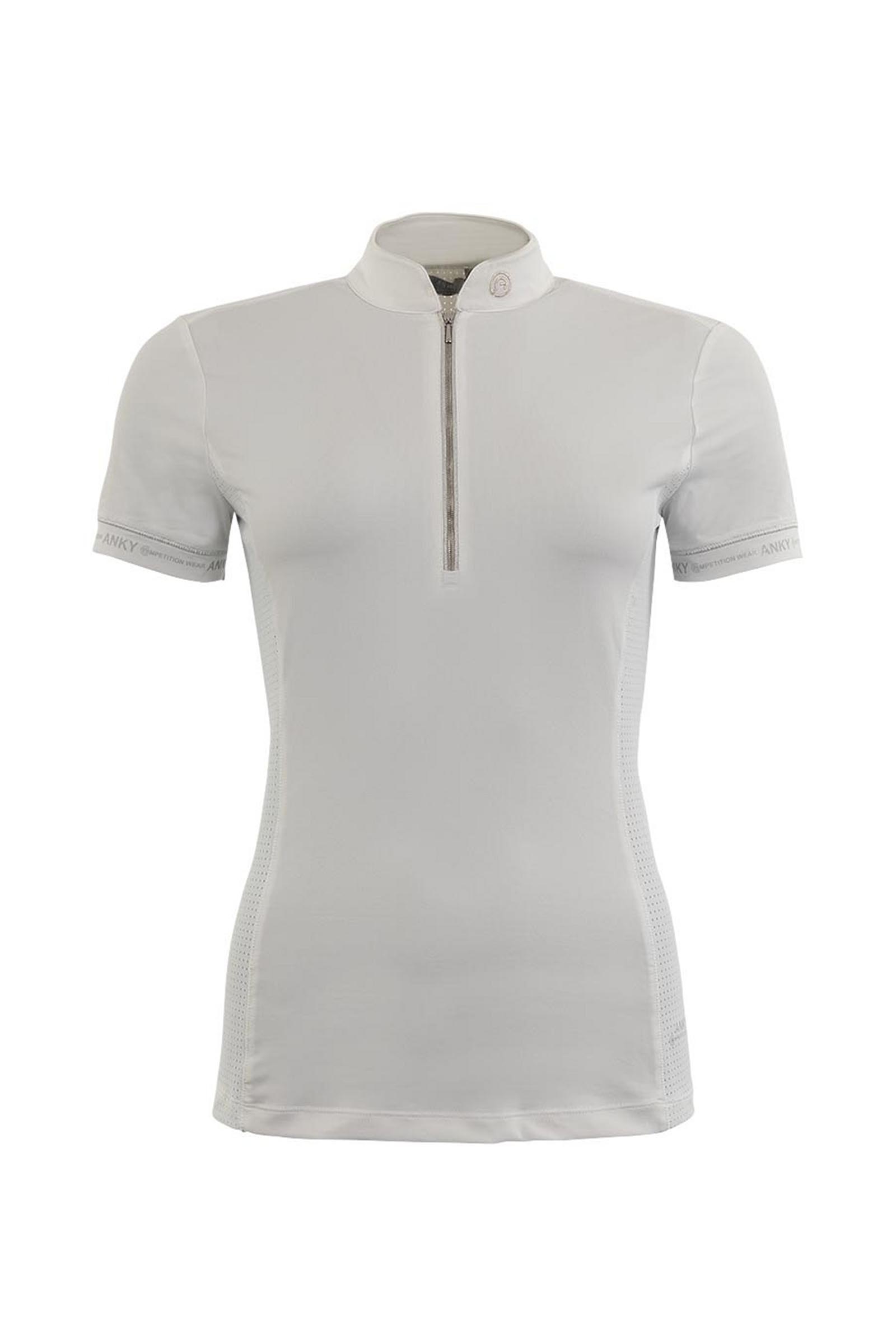 White ANKY Competition Textura Camicia donna manica corta