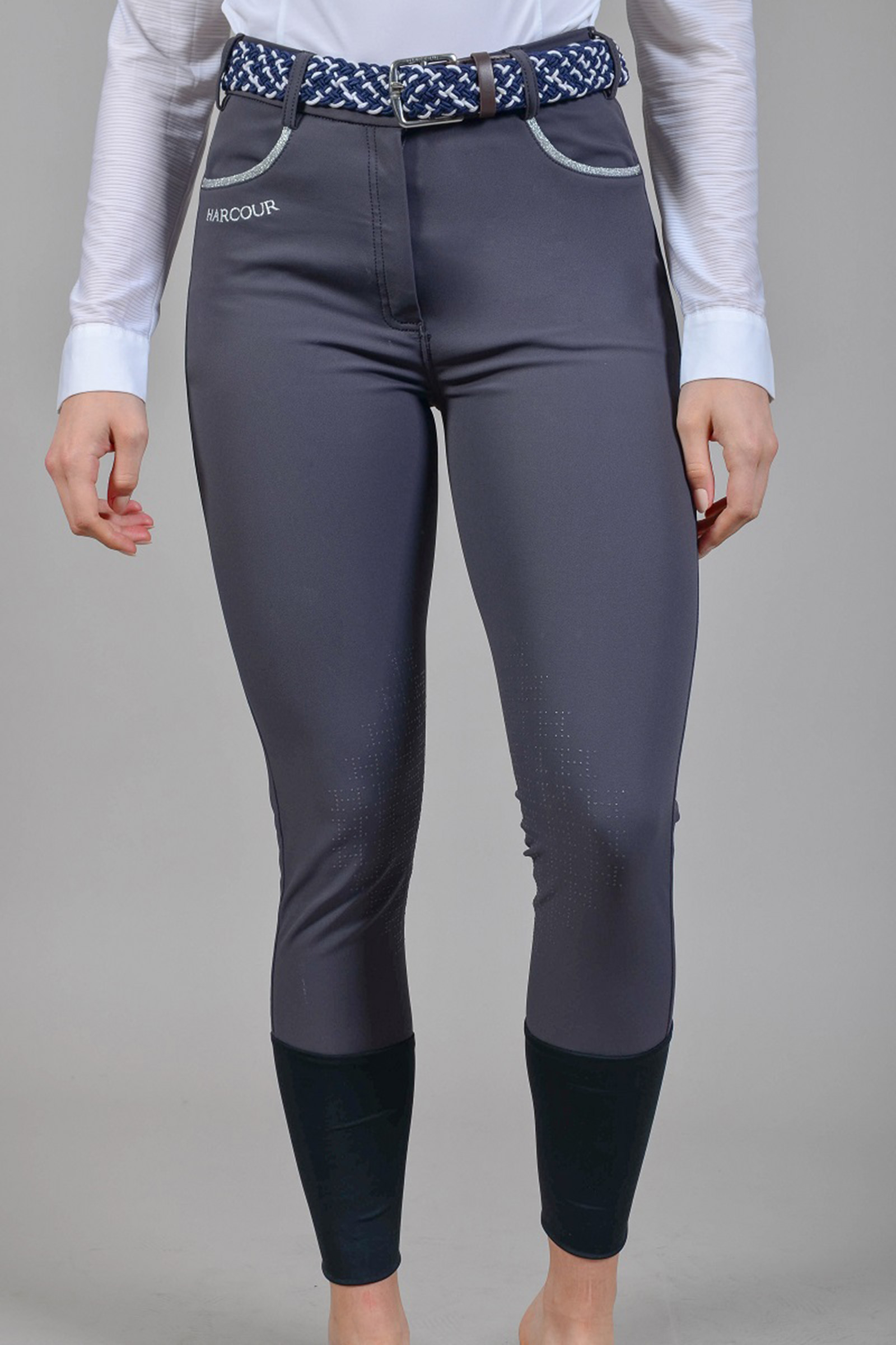 Harcour Jaltika Pantaloni da equitazione per donna con grip inamovibile