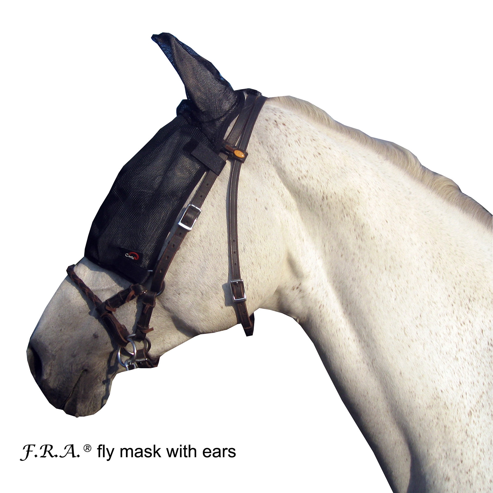 F.R.A. Freedom Riding Articles Cavallo Maschera per mosche con orecchie