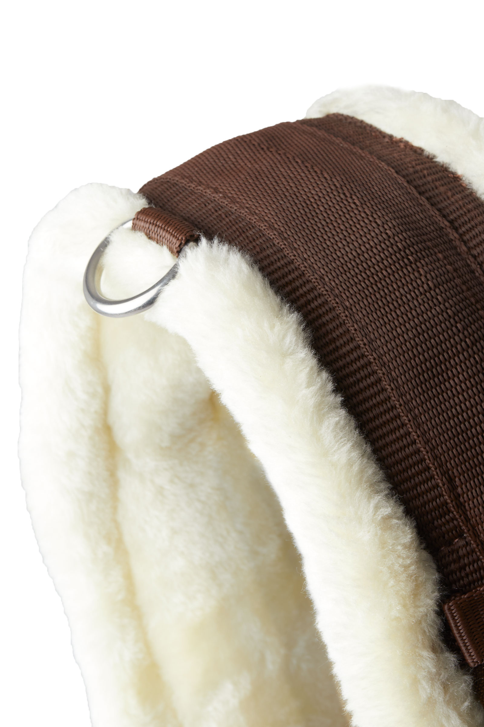 Horze Tartu Sottopancia da dressage in neoprene con pelliccia ecologica inamovibile