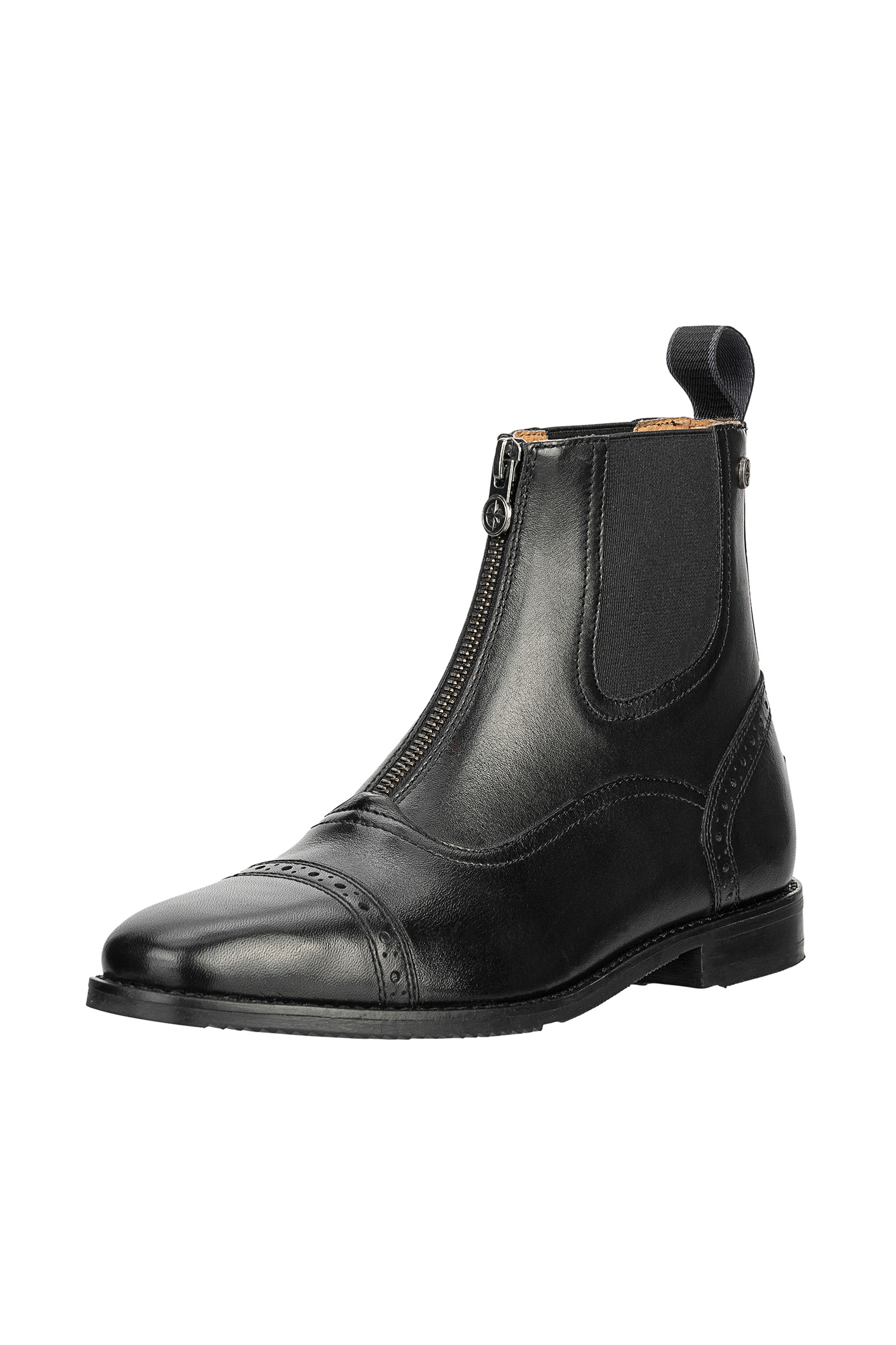 black Suedwind Footwear Florentina Stivaletti Jodhpur in pizzo con zip sul davanti