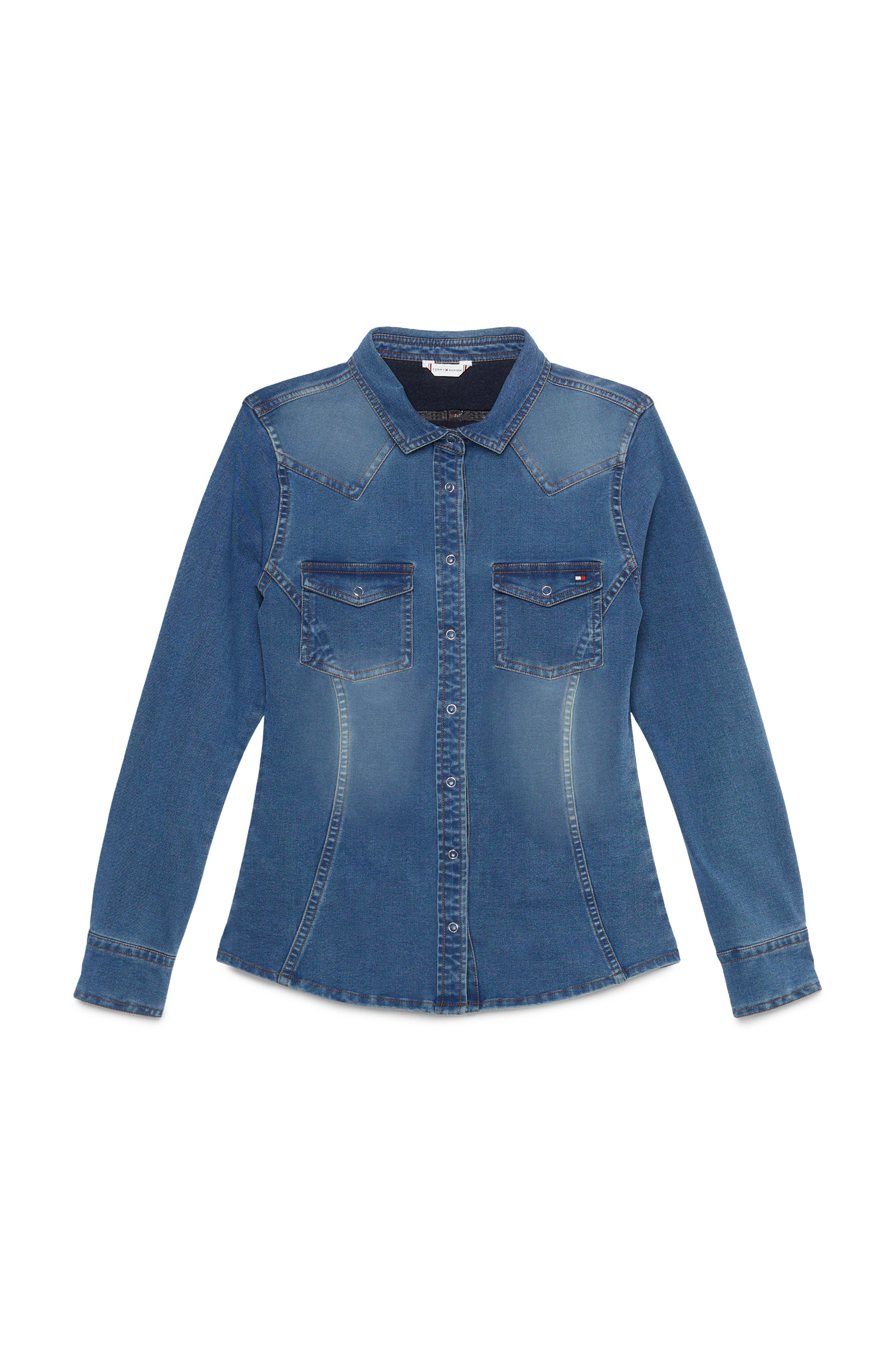 Camicia in denim stretch Tommy Hilfiger Equestrian Woodside