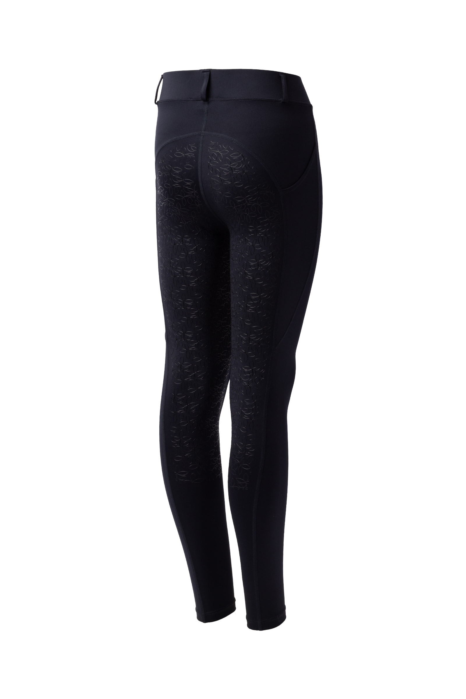 dark navy Horze Dea Leggins da equitazione per bambini con sella piena