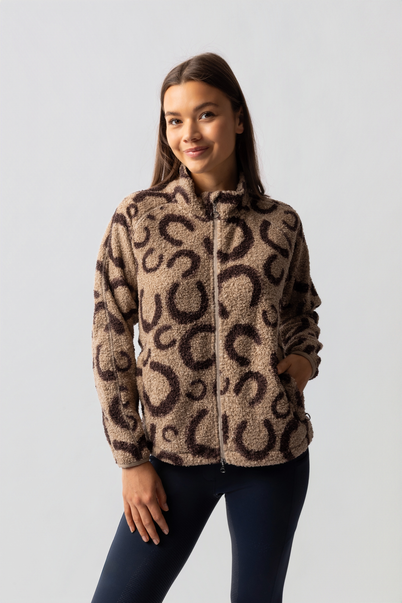 Horze Ariana Giacca in Teddyfleece da donna