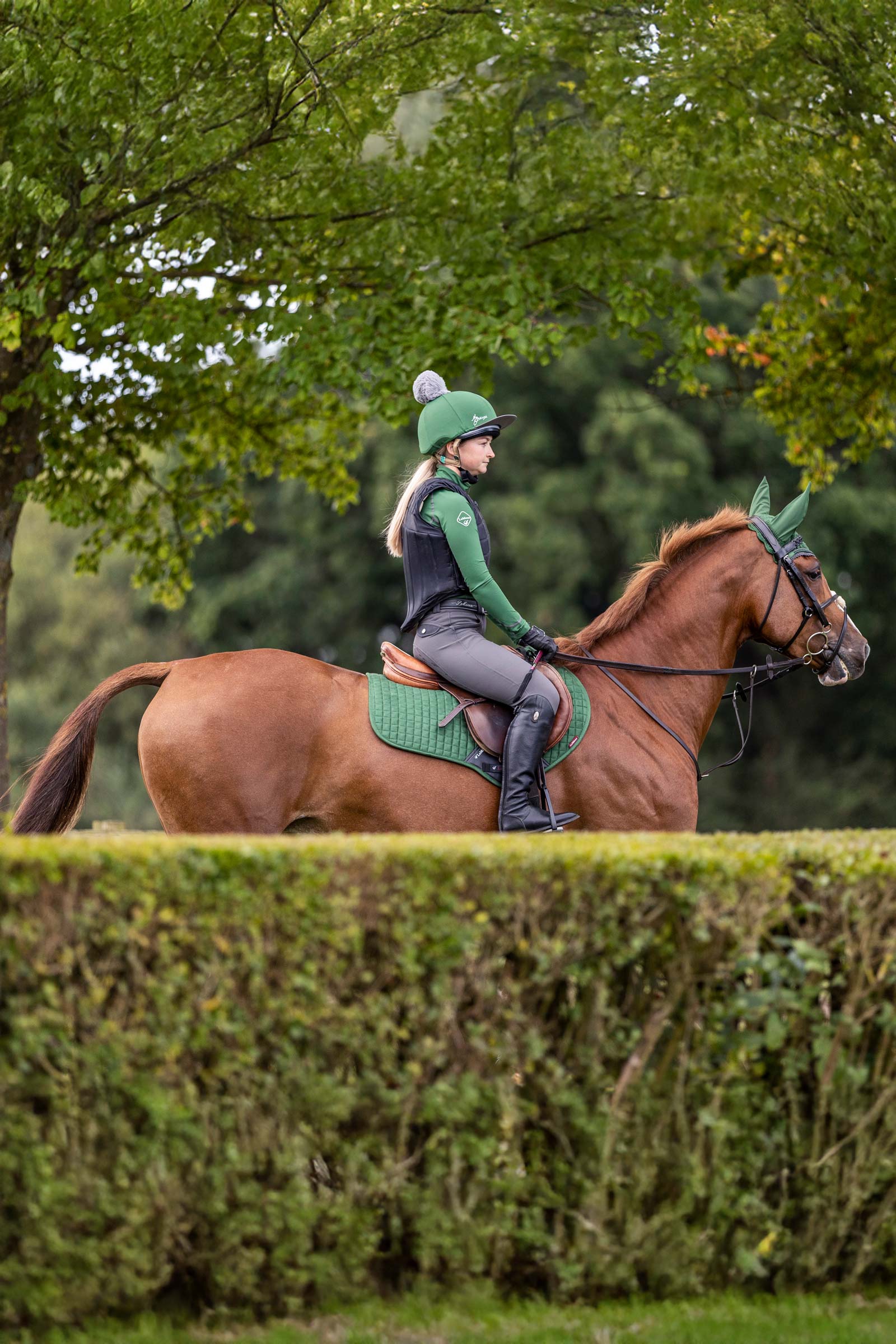 Cuscinetto da dressage di lusso stagionale in pelle scamosciata LeMieux