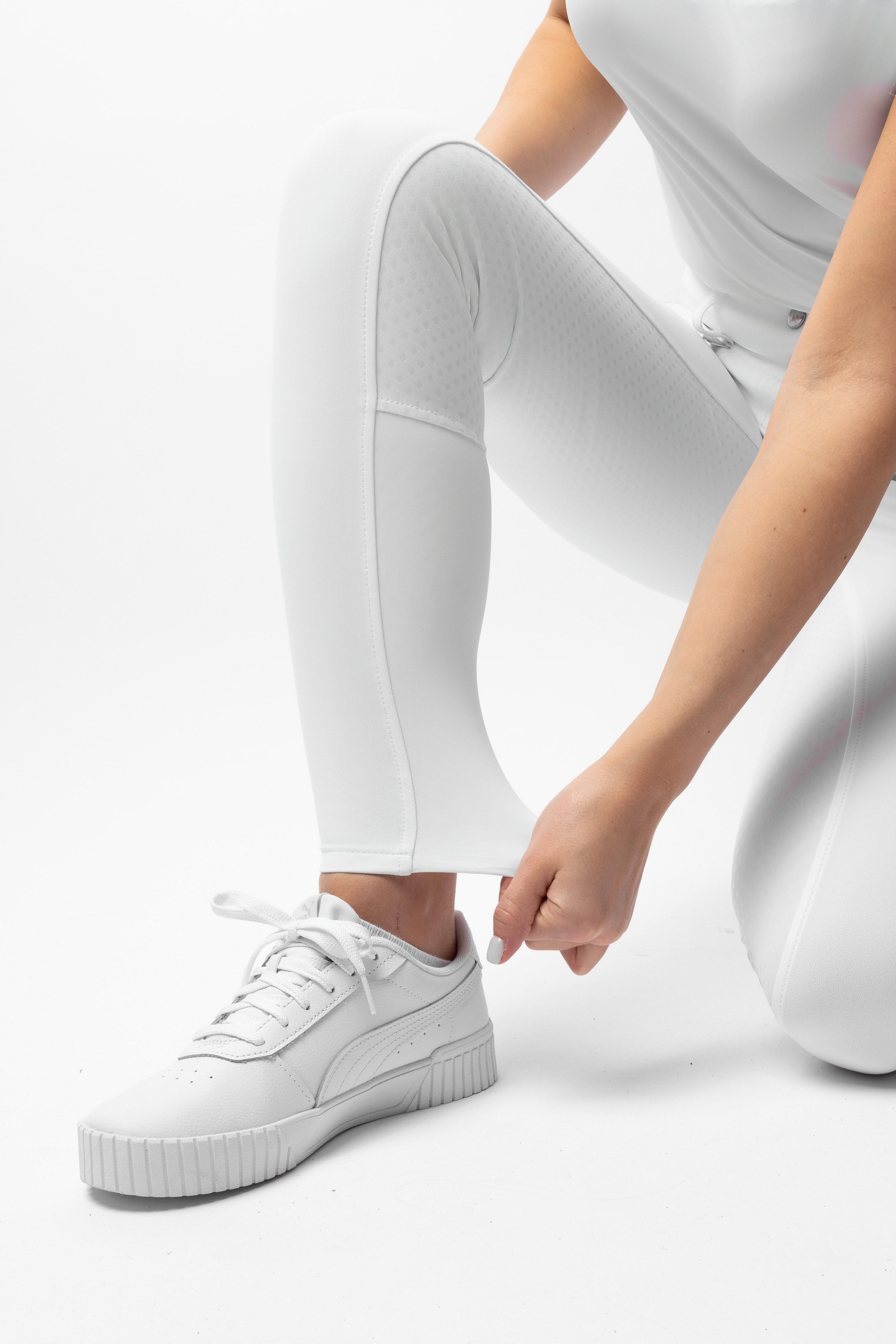 Horze Grand Prix Show Pantaloni da equitazione Full Grip UPF 50+