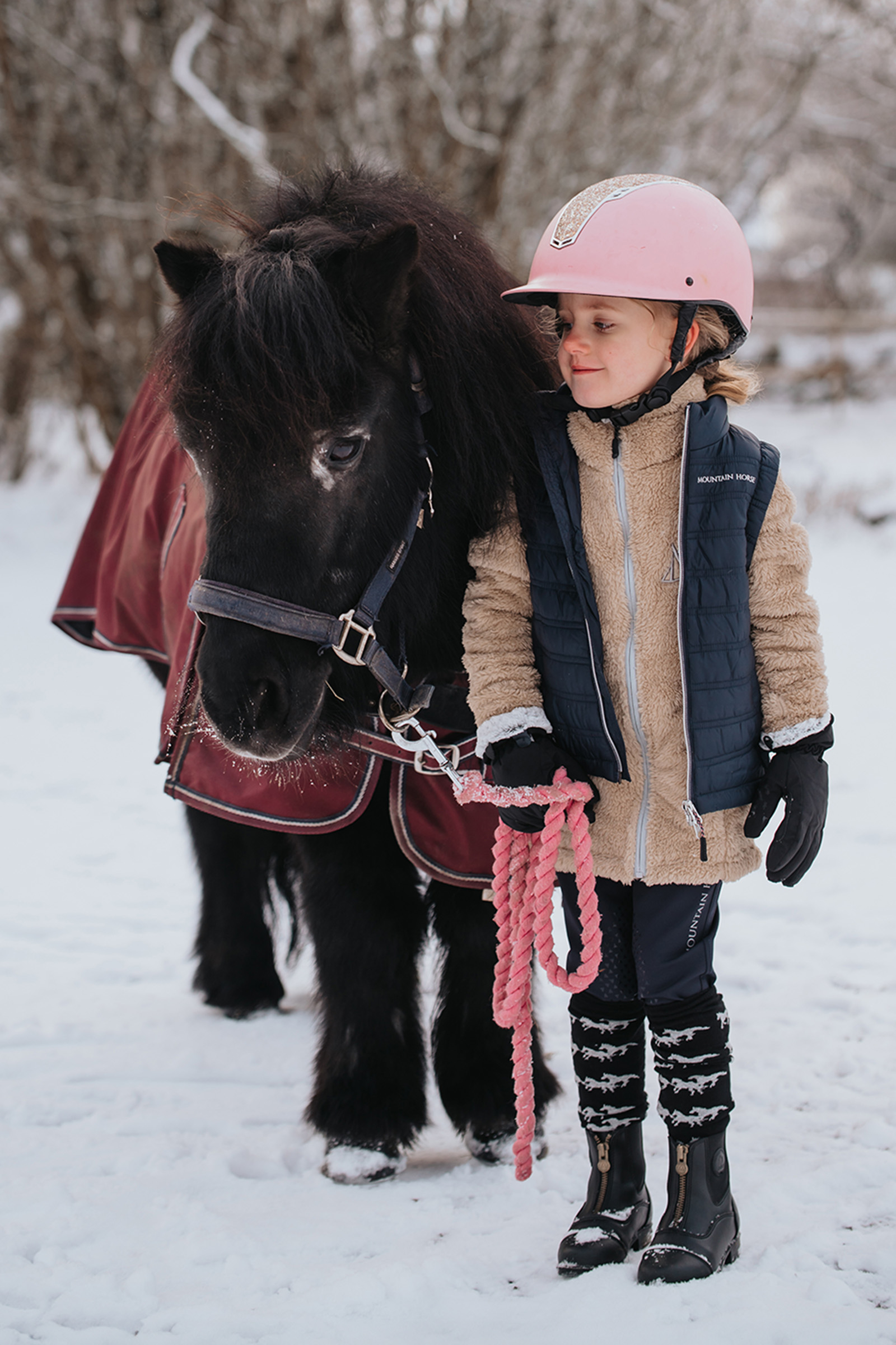 Giacca in pile per bambini Mountain Horse Fuzzy