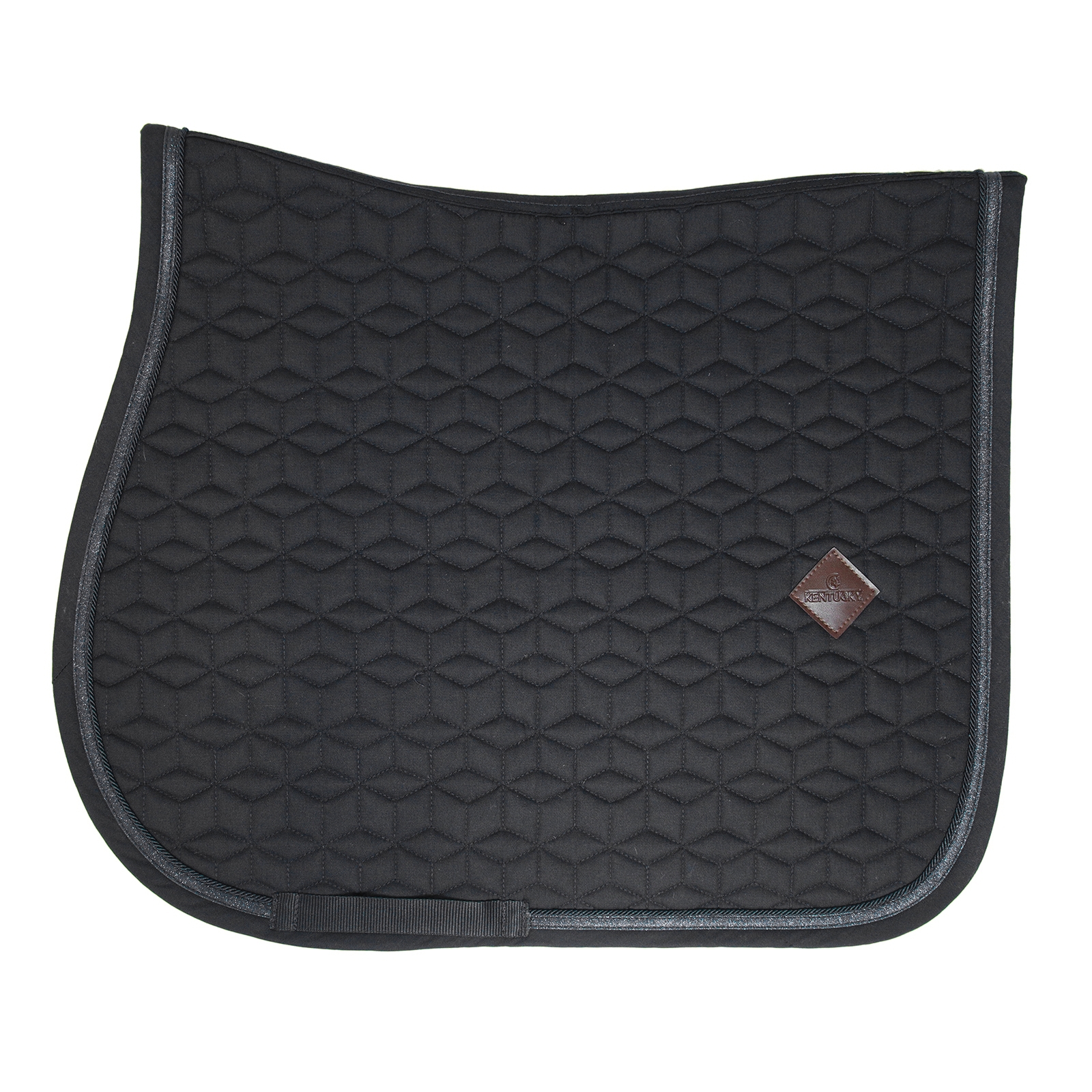 Black Kentucky Horsewear Sottosella Glitter Rope Jumping Pad