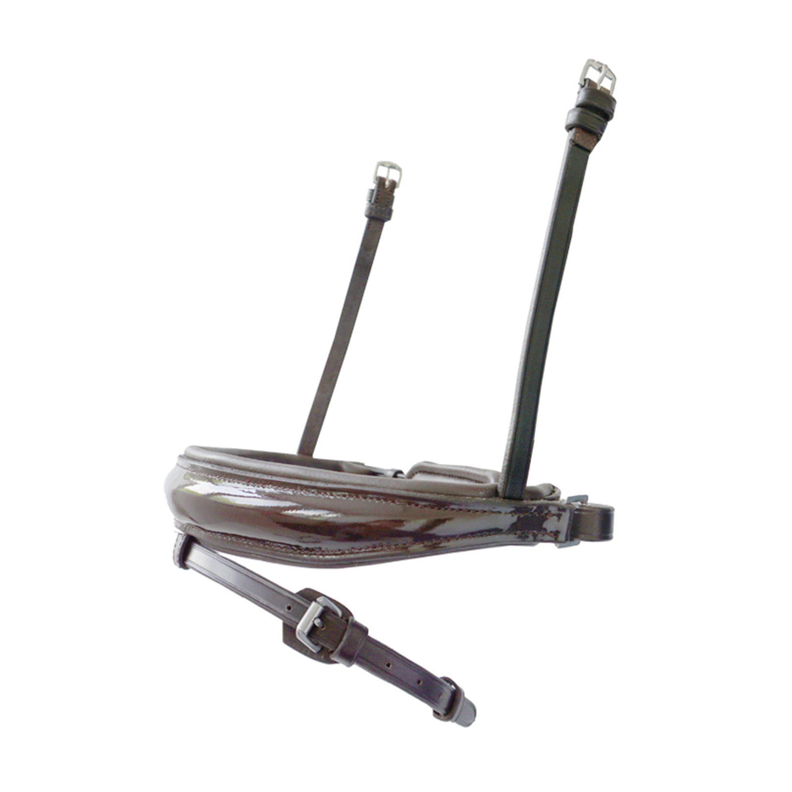 Brown/ Laquered Kavalkade Noseband Charlotte Swedish Combi