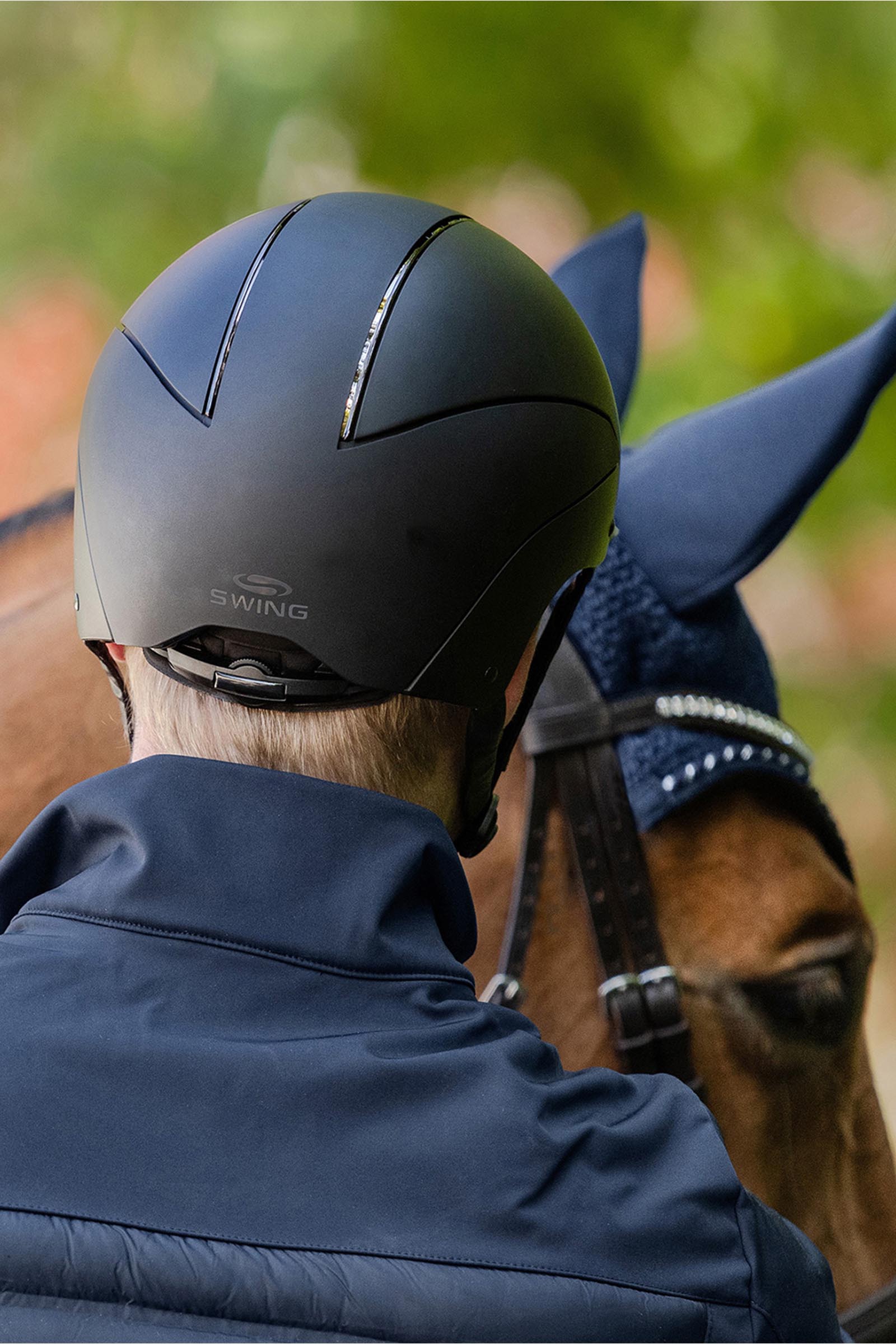 SWING H24 Chrome casco da equitazione