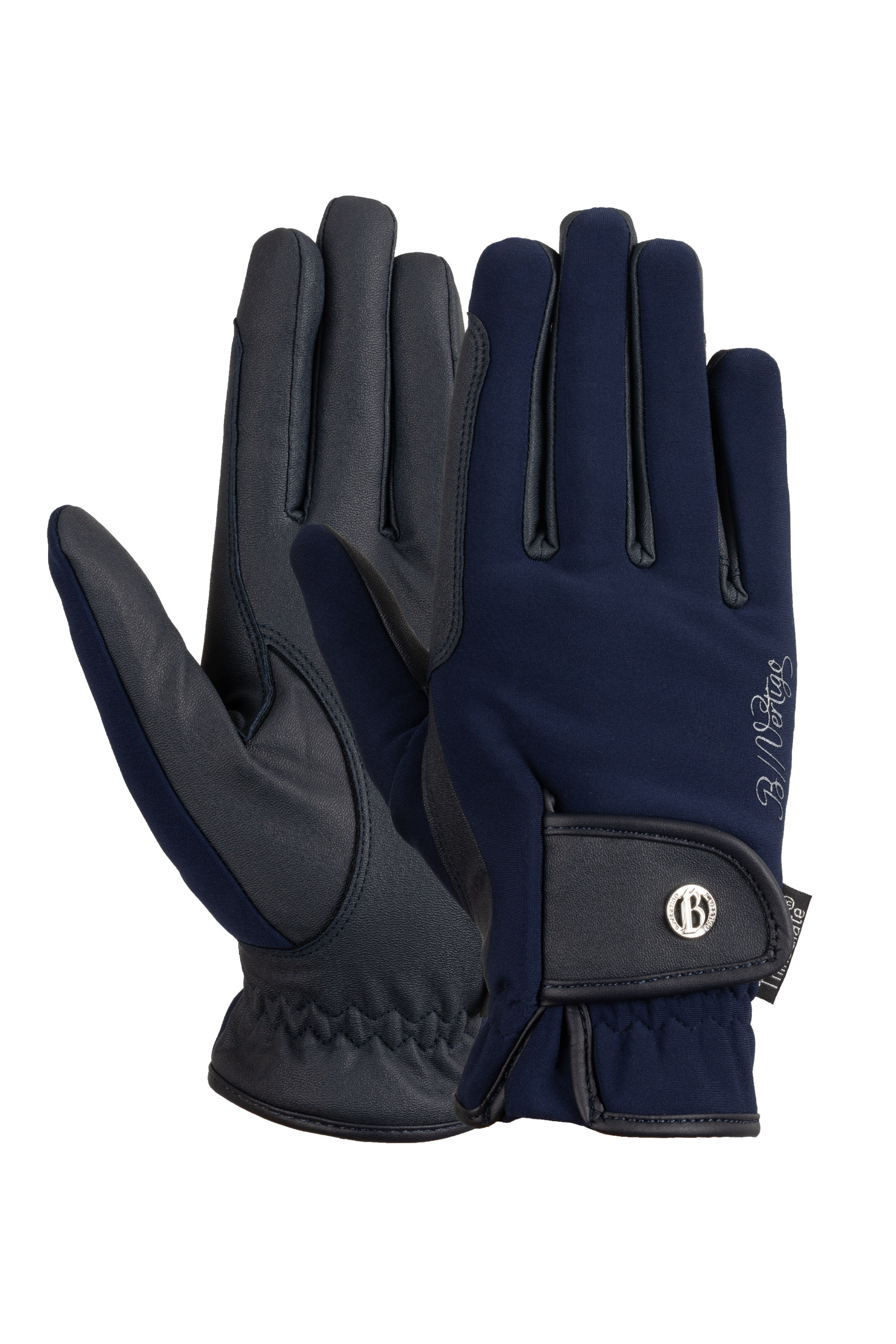 Dark Navy Guanti da equitazione invernali da donna B Vertigo Sinja