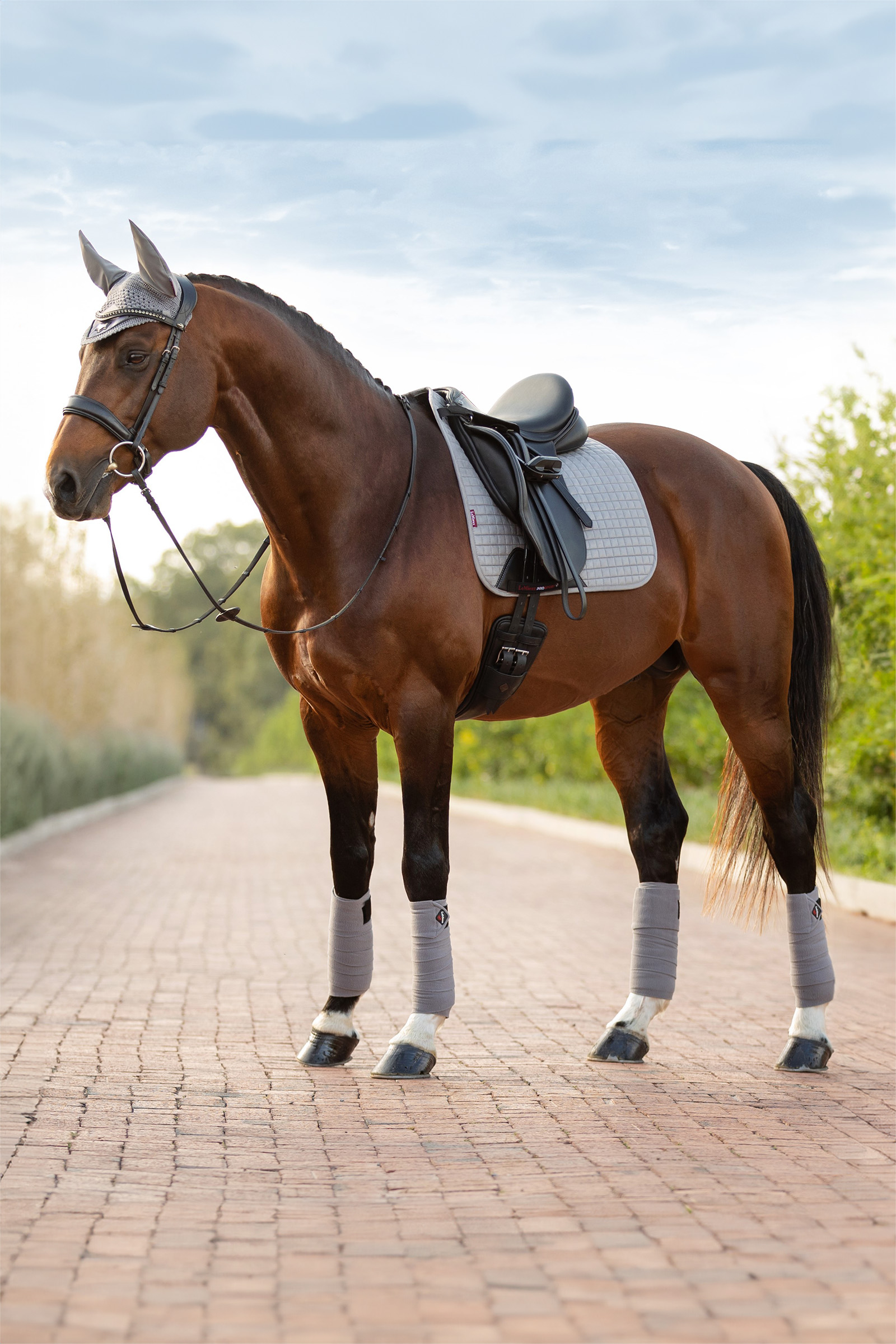 Grey LeMieux Suede sottosella dressage