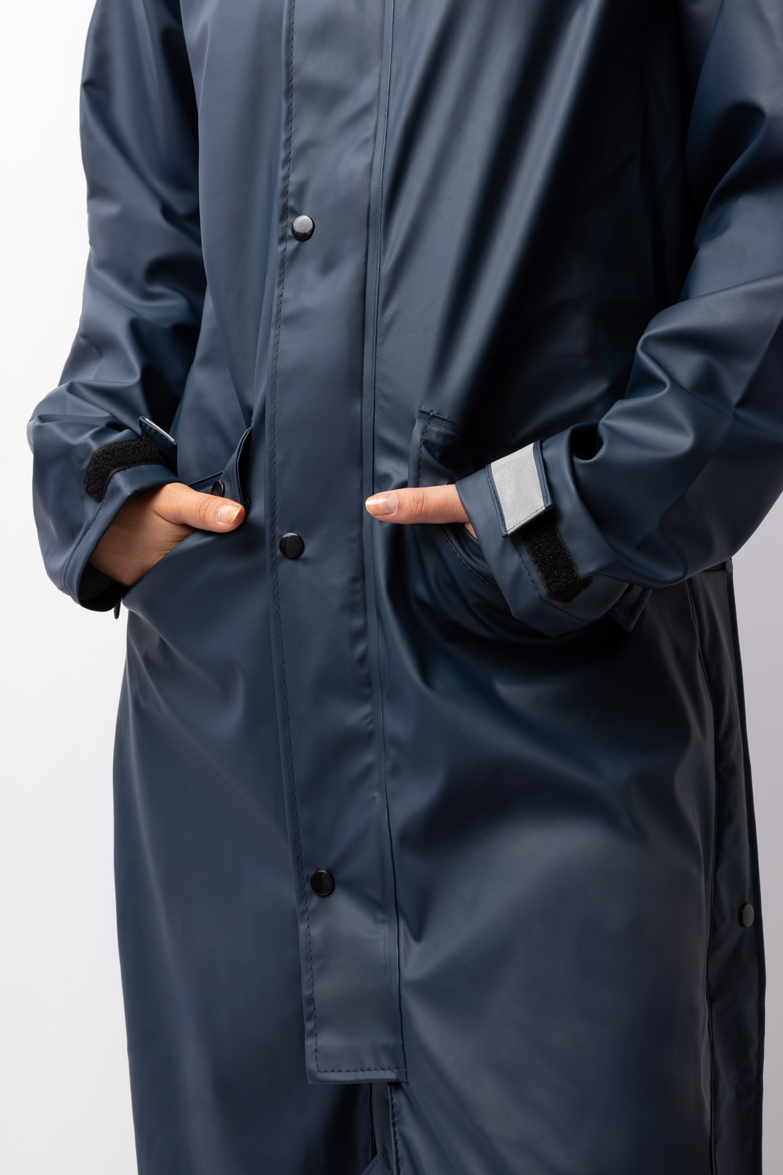 Horze Hazel lungo impermeabile donna con spacchi