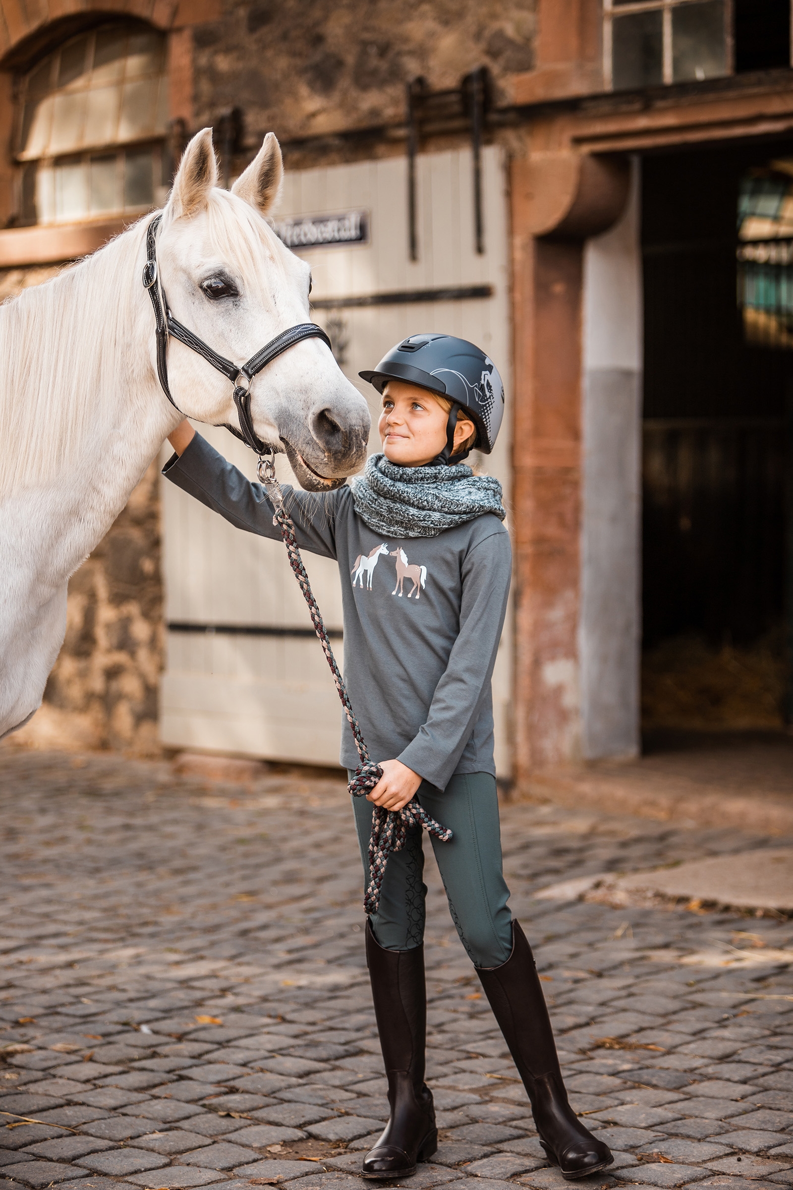 Horze Leighton Scaldacollo Teens in maglia