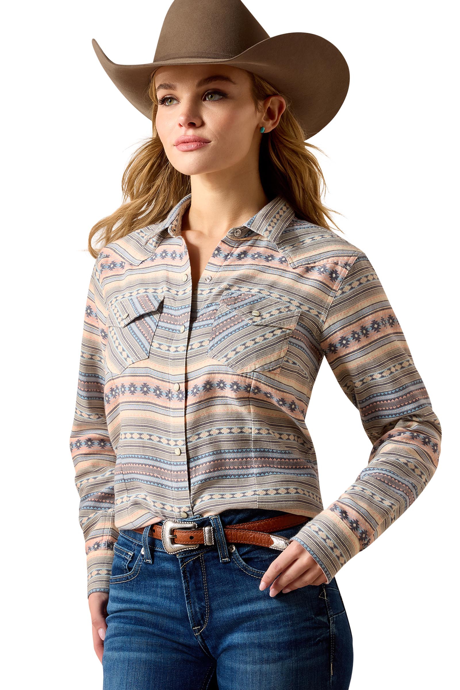 Ariat Donna Arizona camicia western con bottoni a pressione