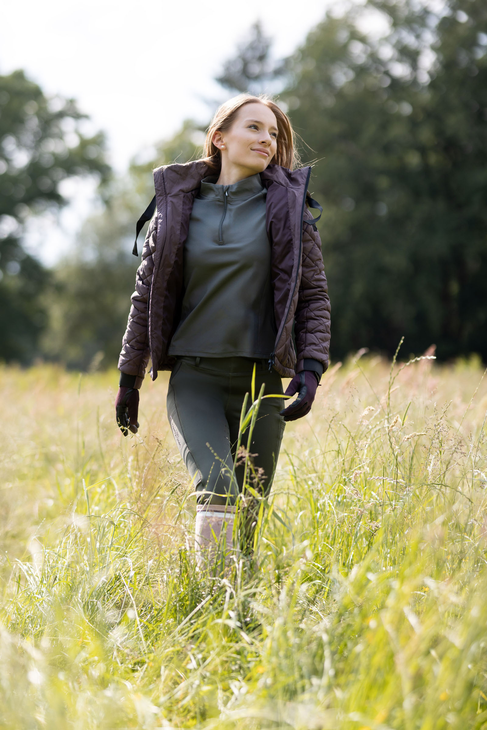 Guanti da equitazione per tutte le stagioni Horze Young Rider Perla