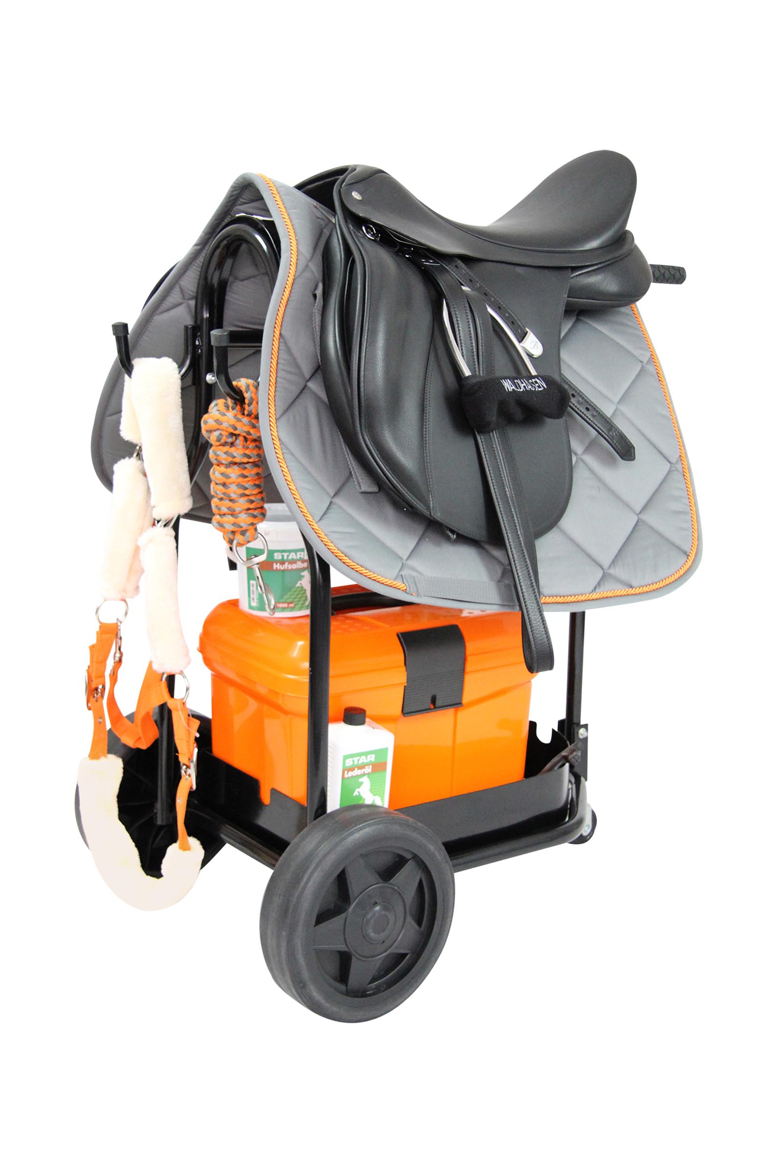 Waldhausen carrello da scuderia con cestino