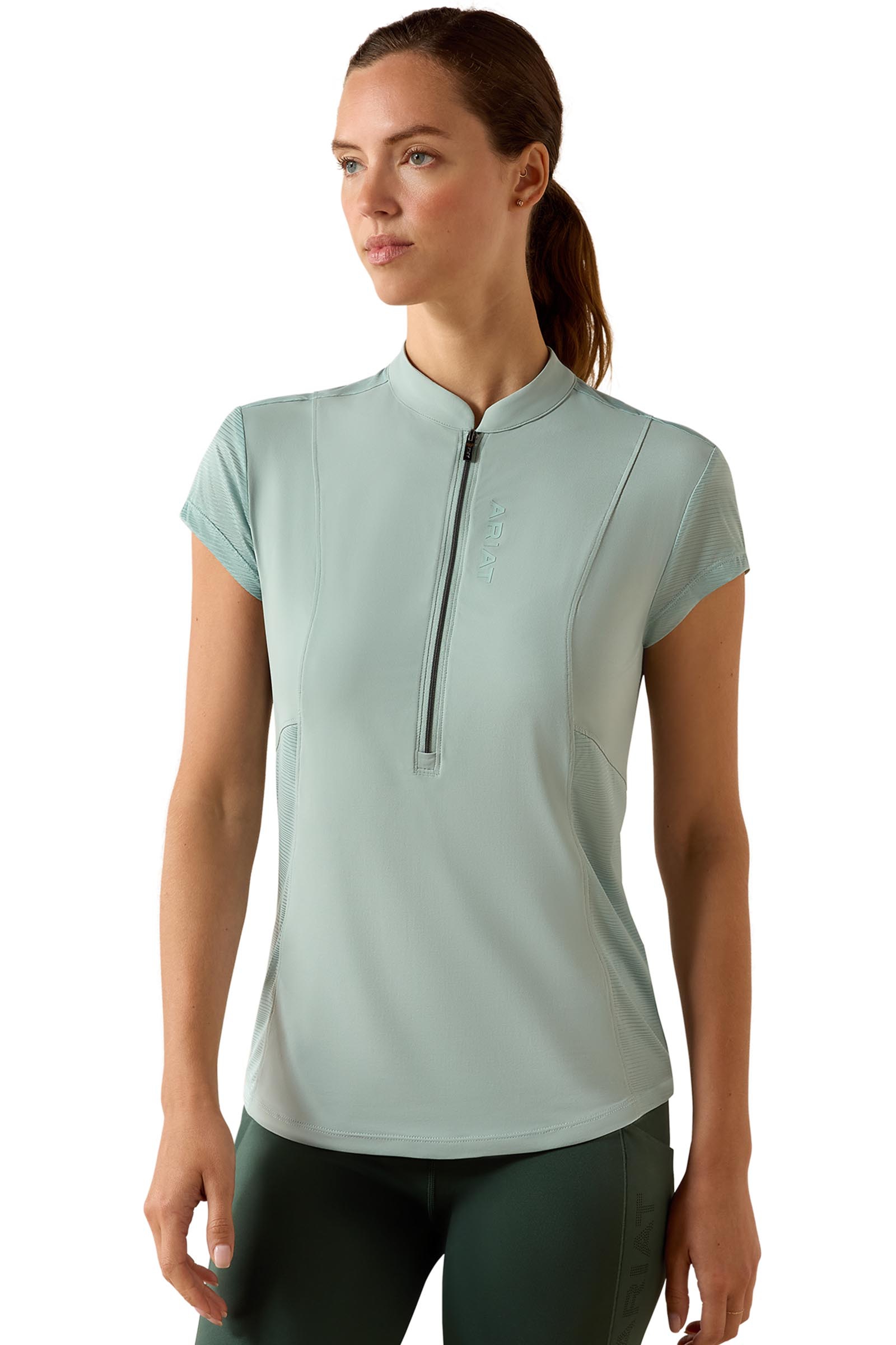 Blue Surf Ariat Breathe strato base da donna con 1/2 zip