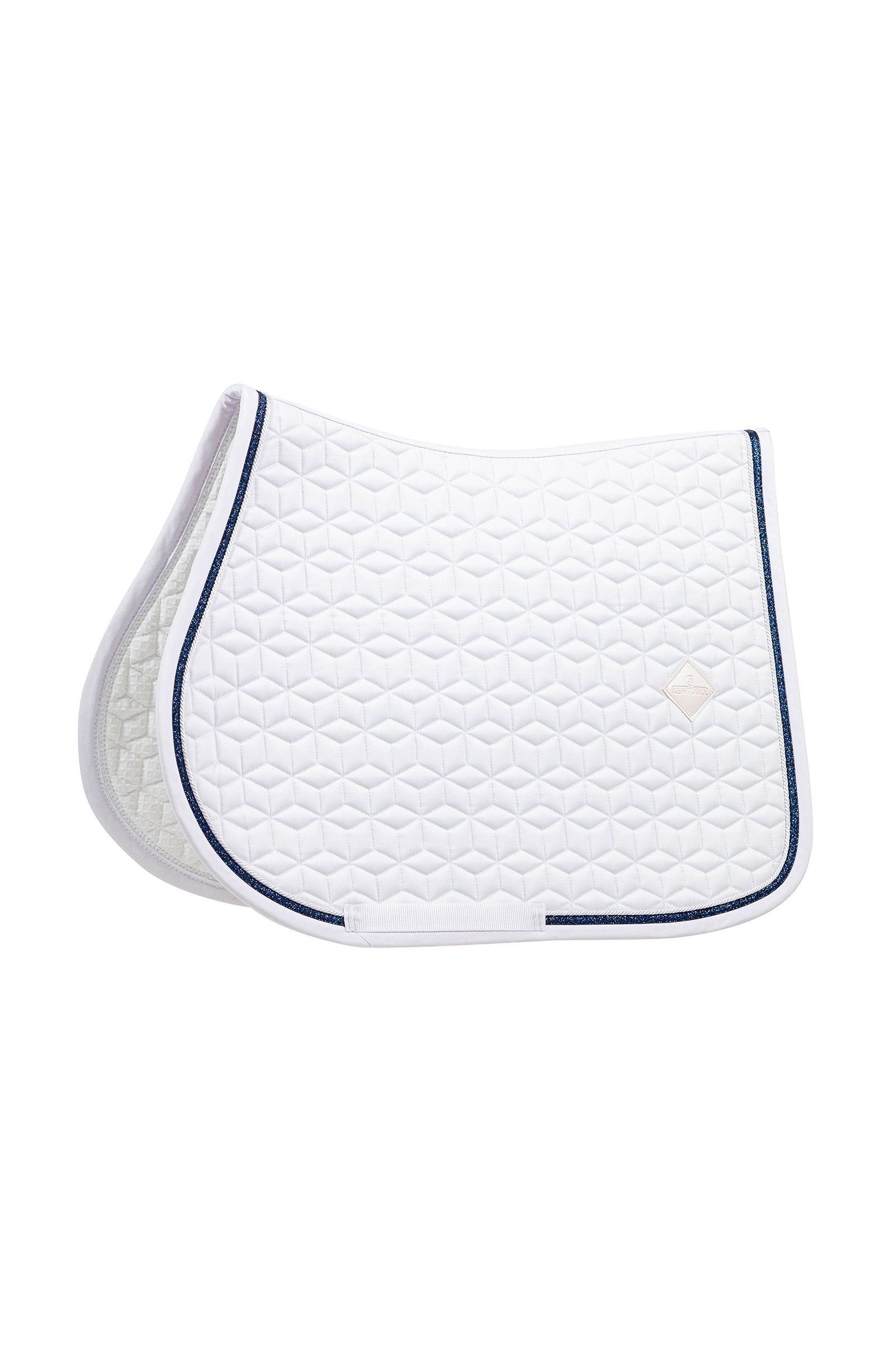 white/navy Kentucky Horsewear Sottosella Glitter Rope Jumping Pad