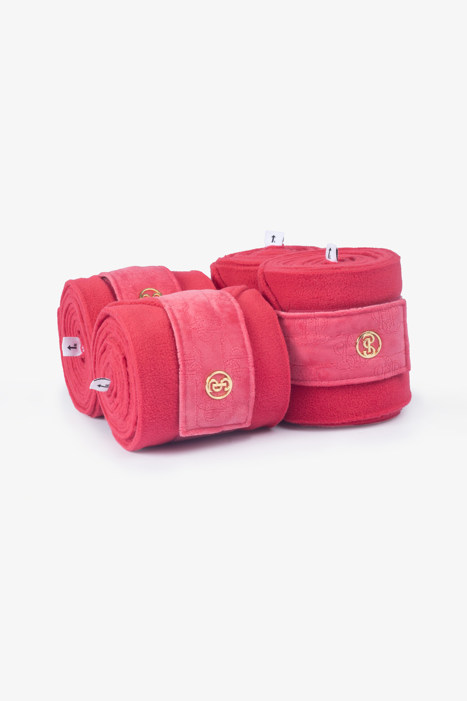 Scarlet pink PS of Sweden fasce Velvet Monogram