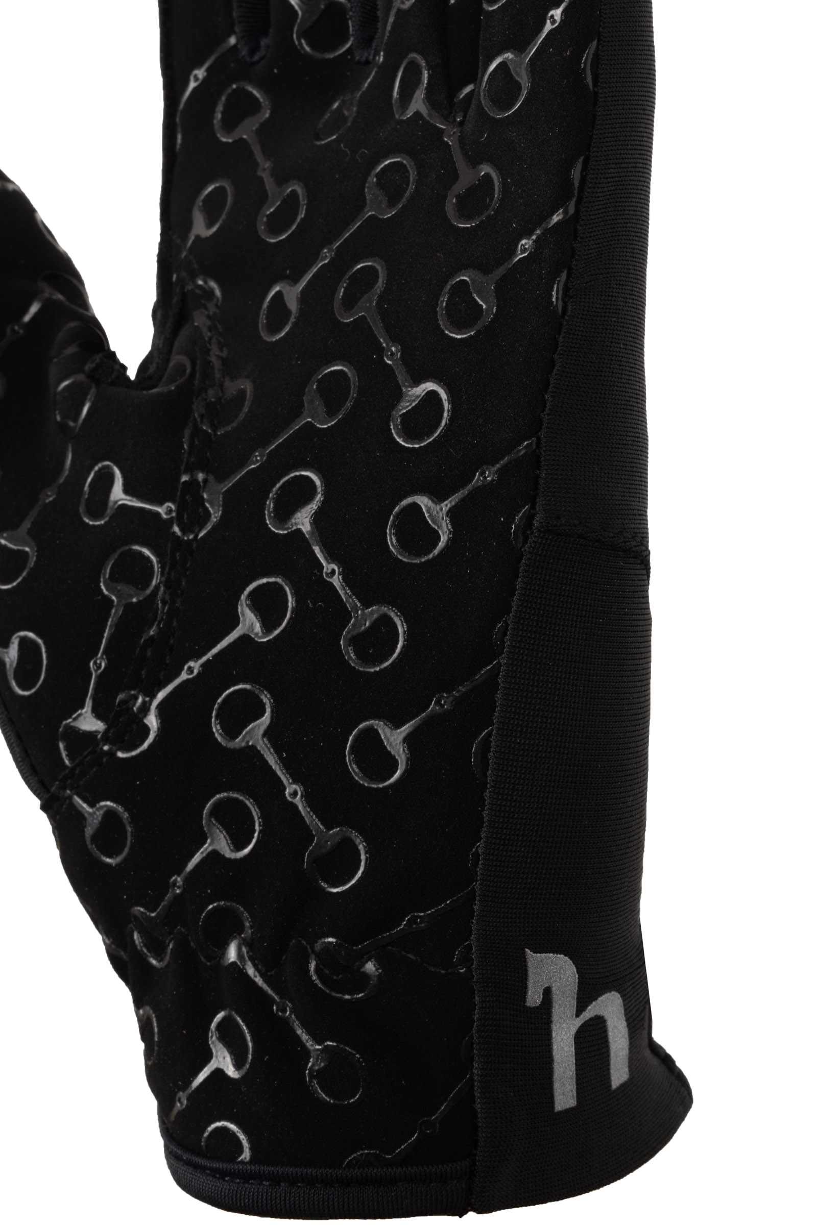 Horze Guanti da equitazione per bambini con stampa in silicone sul palmo