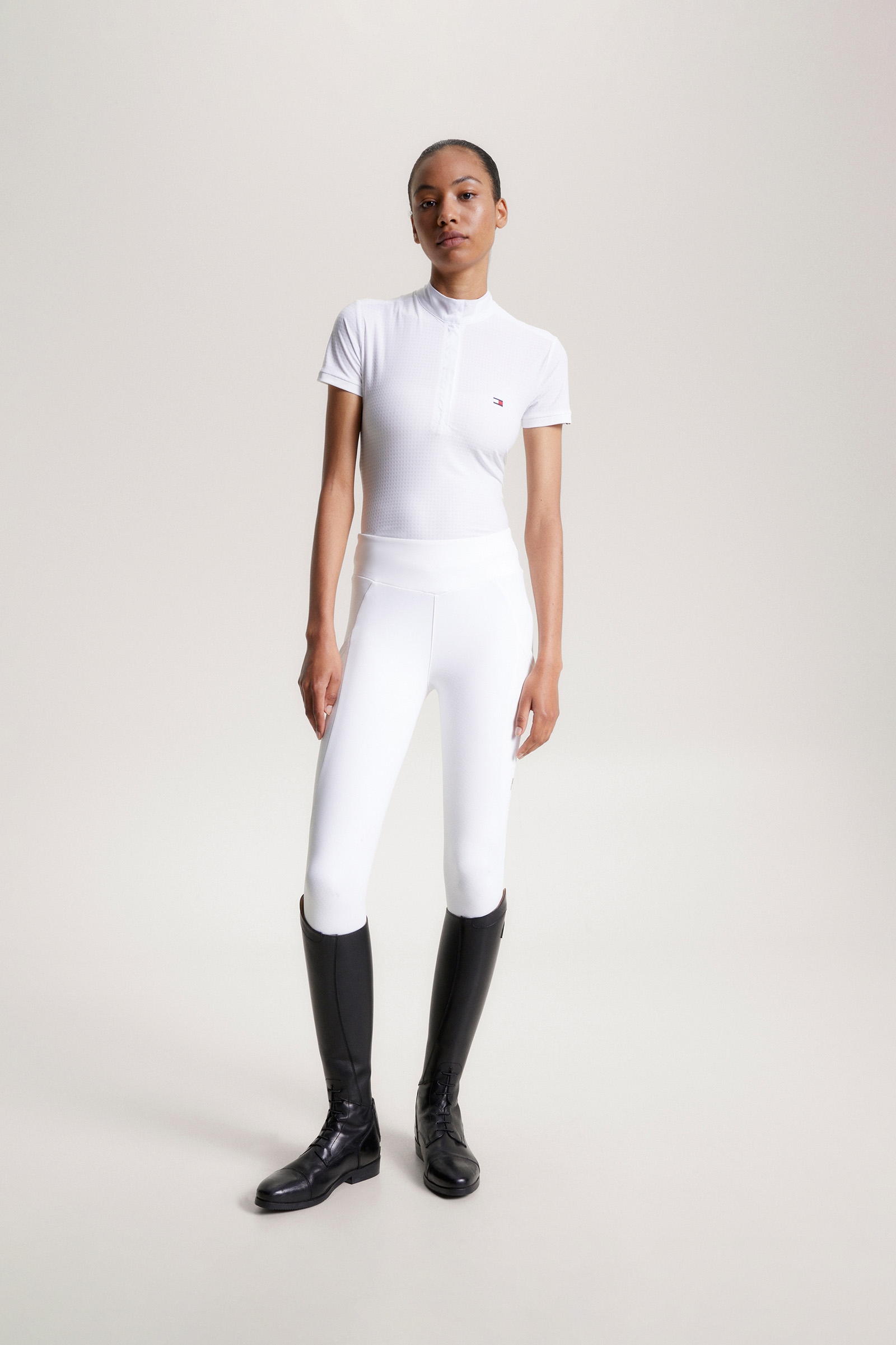 Tommy Hilfiger Equestrian Chelsea polo a maniche corte con logo raffreddante