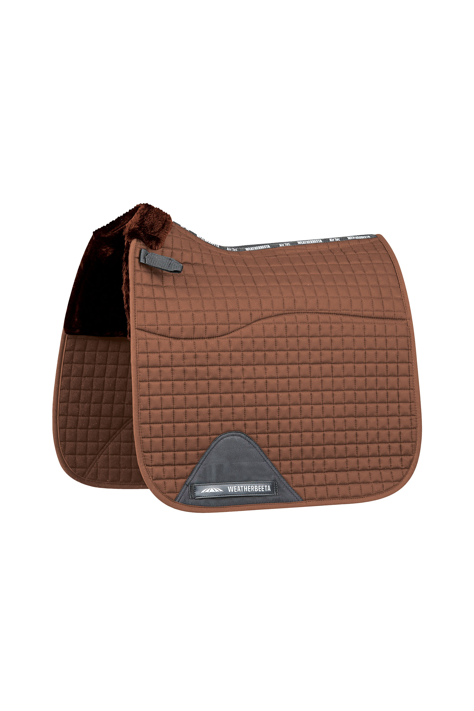 Brown Weatherbeeta Prime Comfy Fleece sottosella da dressage
