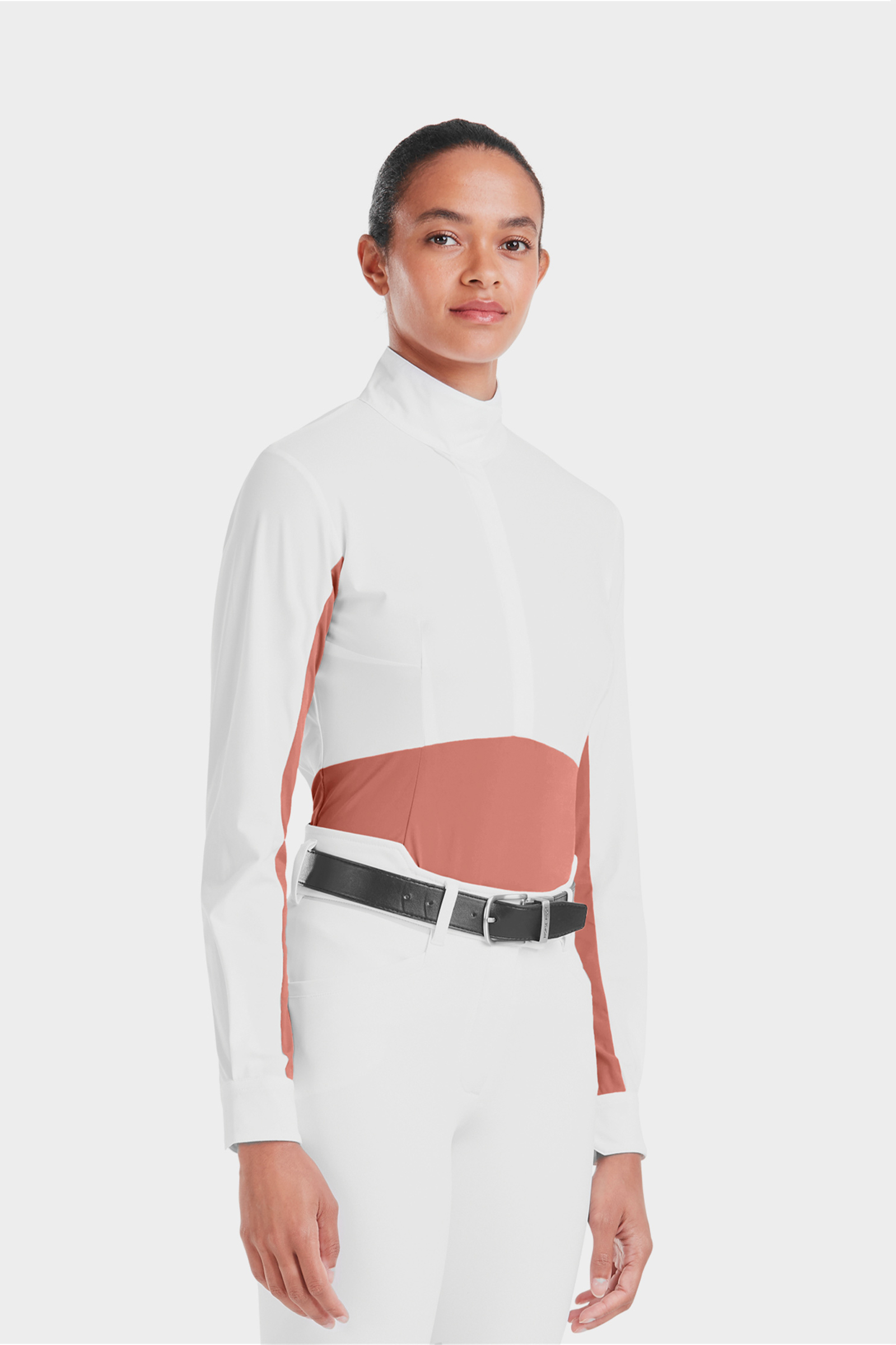 Brick Dust Horse Pilot Monica camicia da concorso a manica lunga da donna