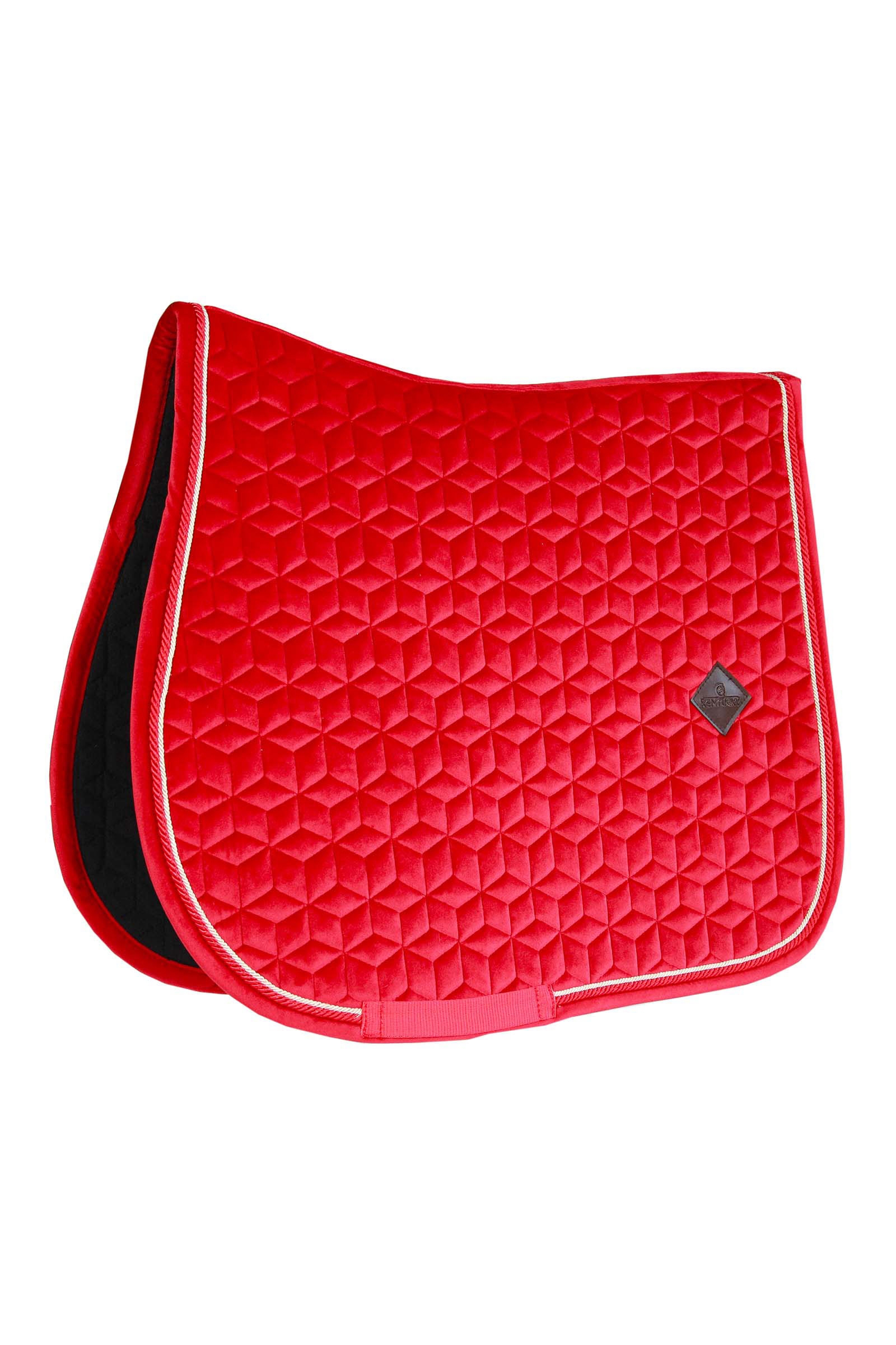 Red Kentucky Horsewear Velvet Sottosella da salto 