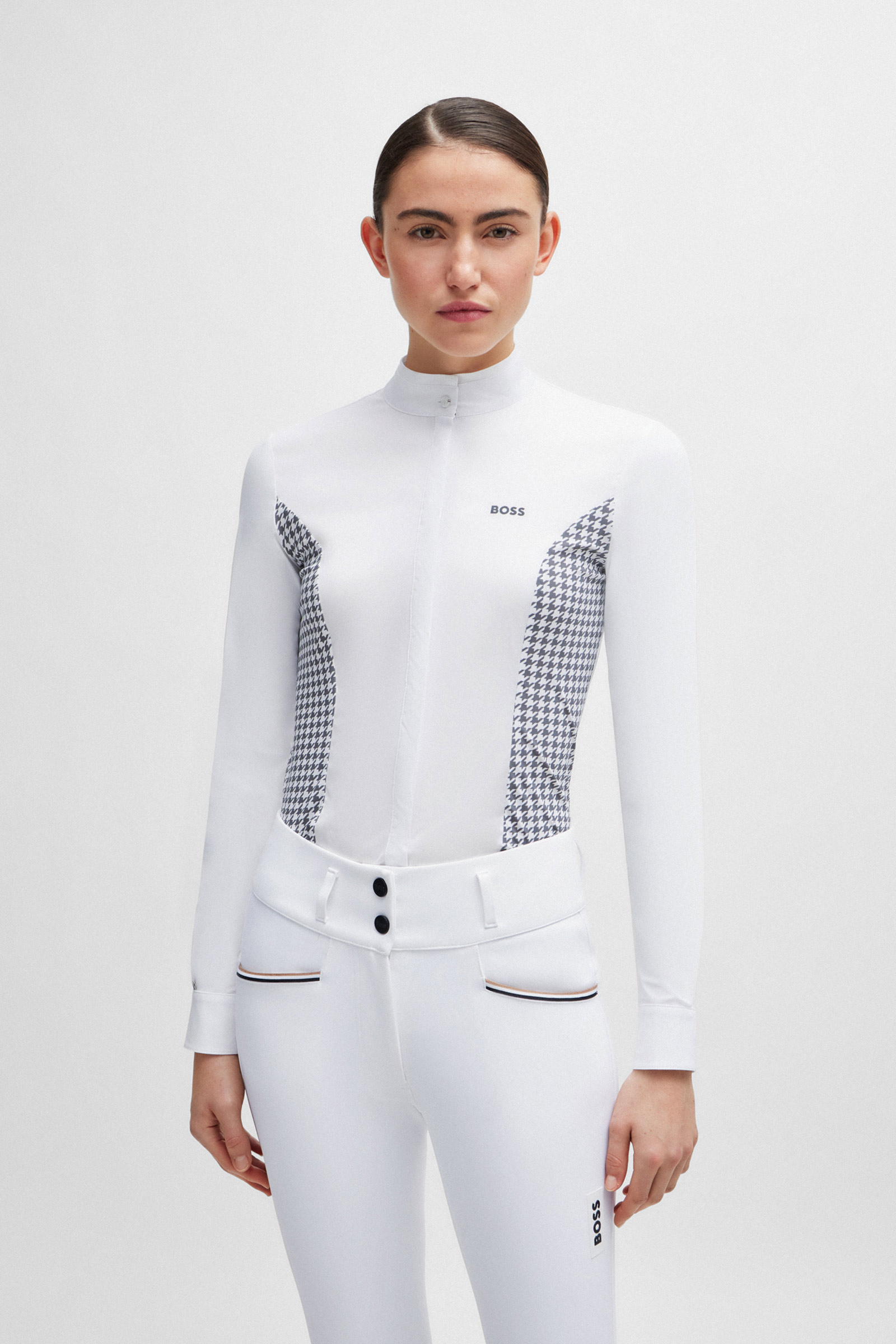 Camicetta da show Boss Emma Houndstooth