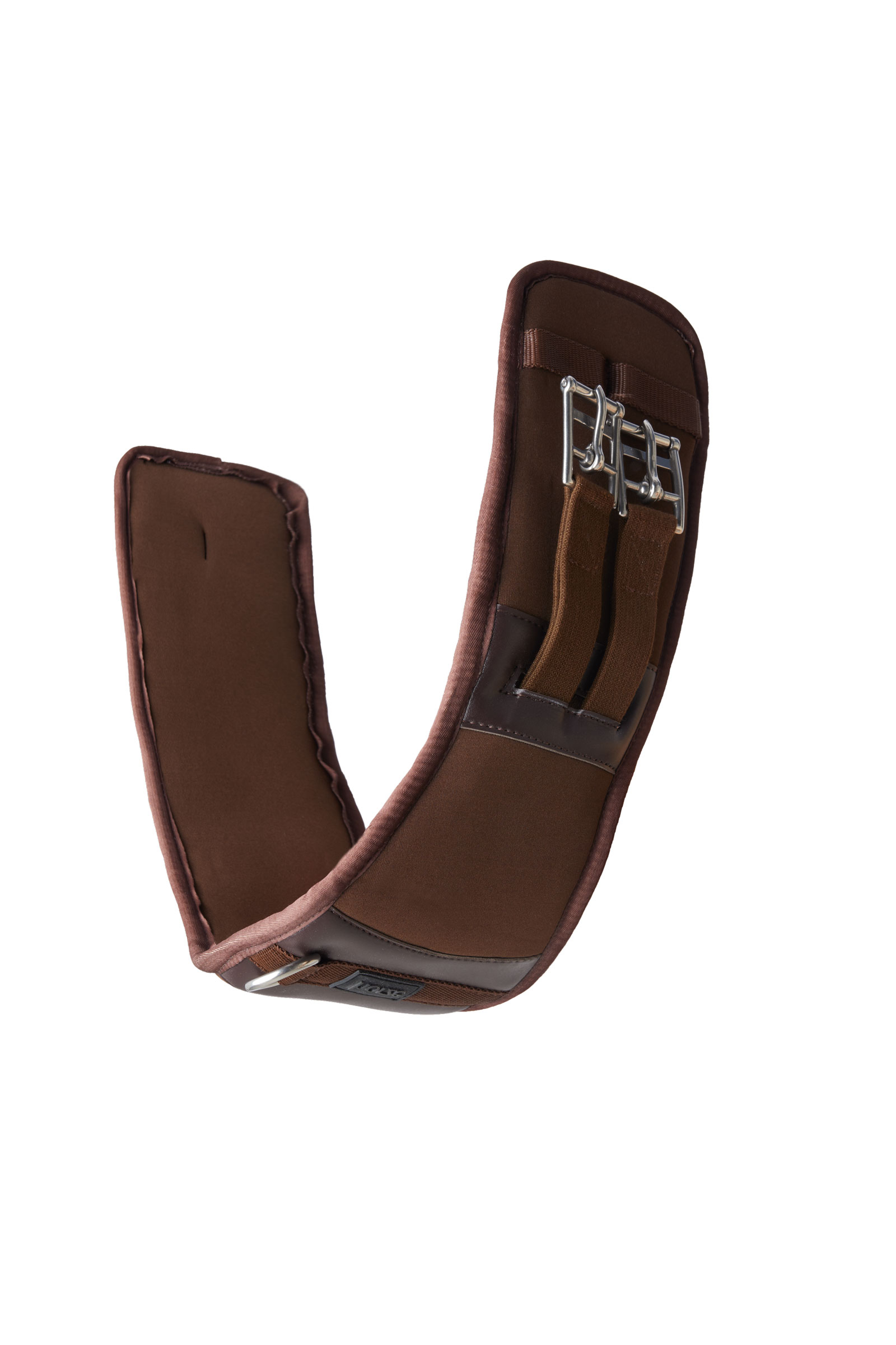 Demitasse Brown Horze Varna Sottopancia da dressage in neoprene con elastico
