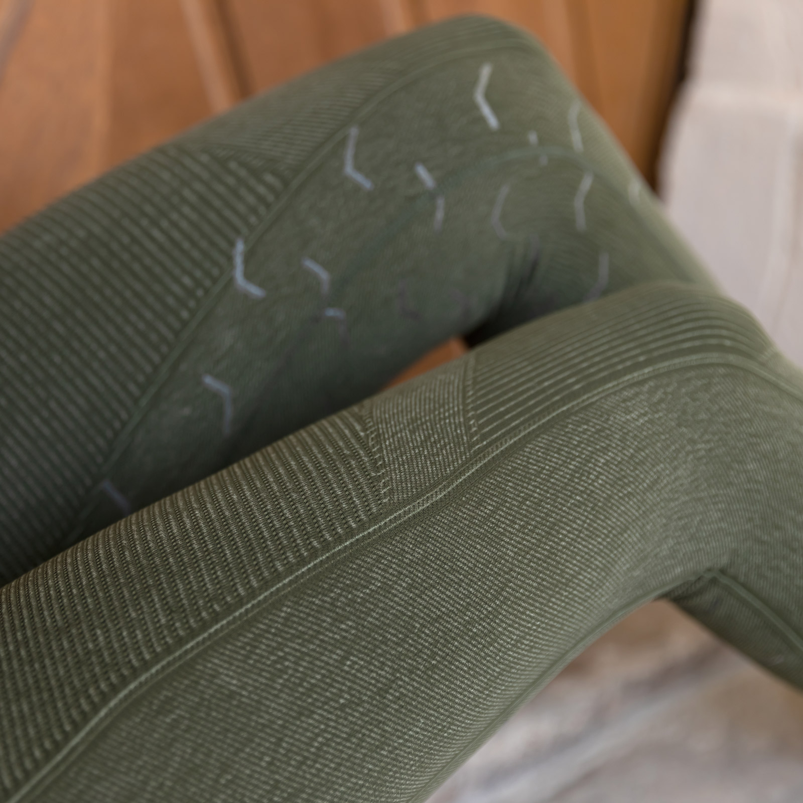 Collant senza cuciture in silicone effetto denim Horze Vanessa, donna