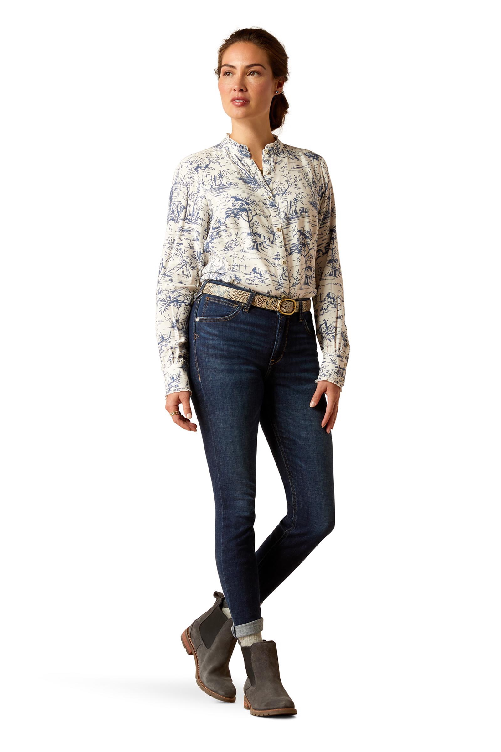 Ariat High Rise Bridle Jeans skinny donna a vita alta