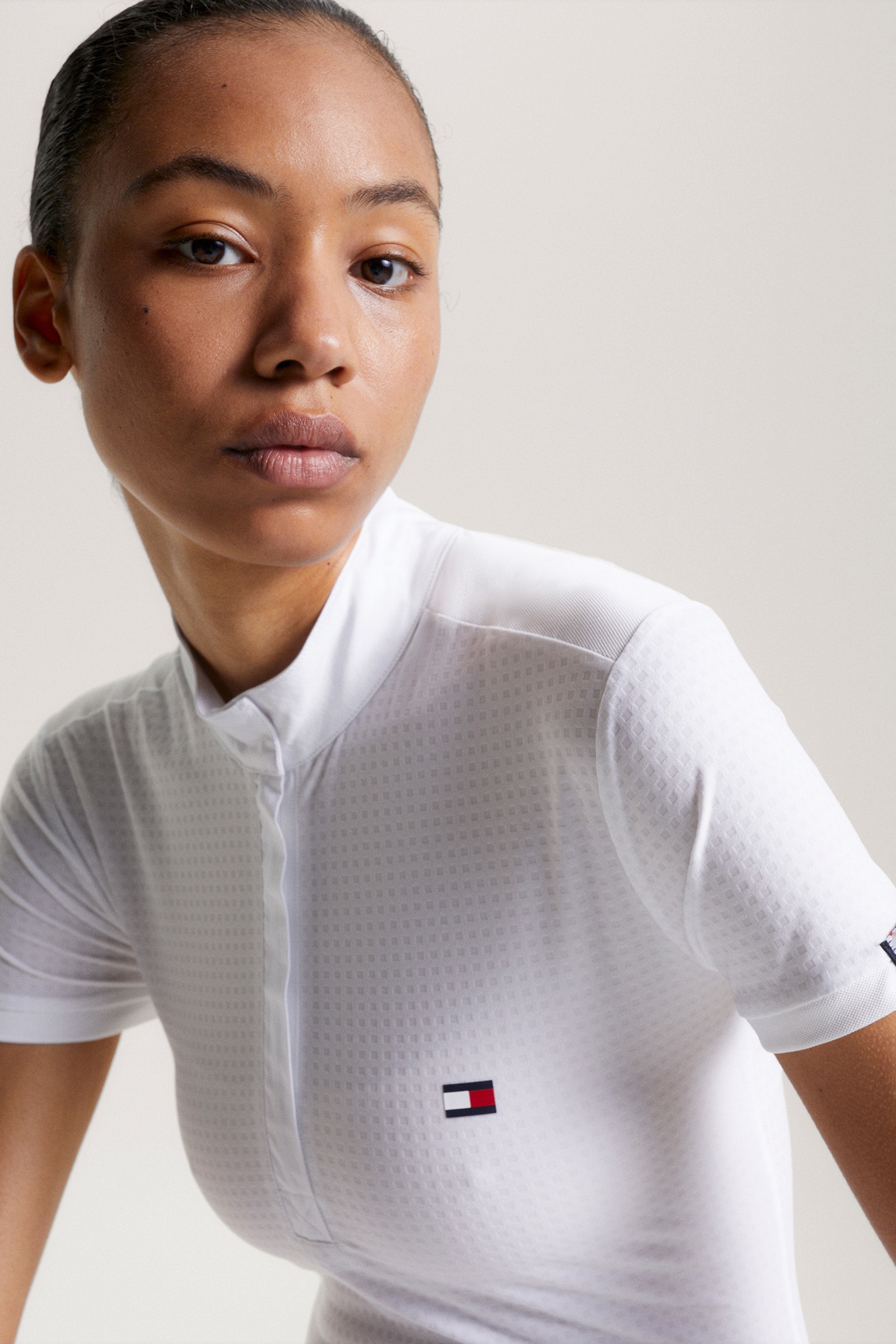Tommy Hilfiger Equestrian Chelsea polo a maniche corte con logo raffreddante
