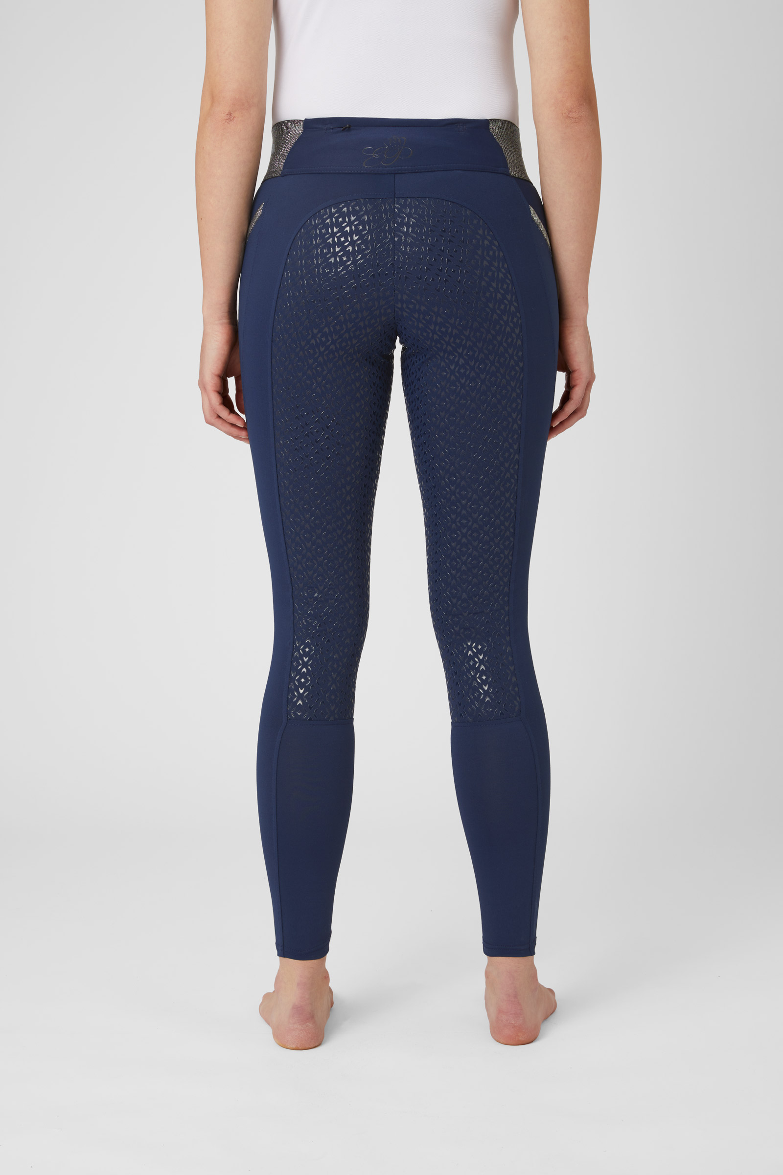 Leggins da equitazione full seat con strass in vita