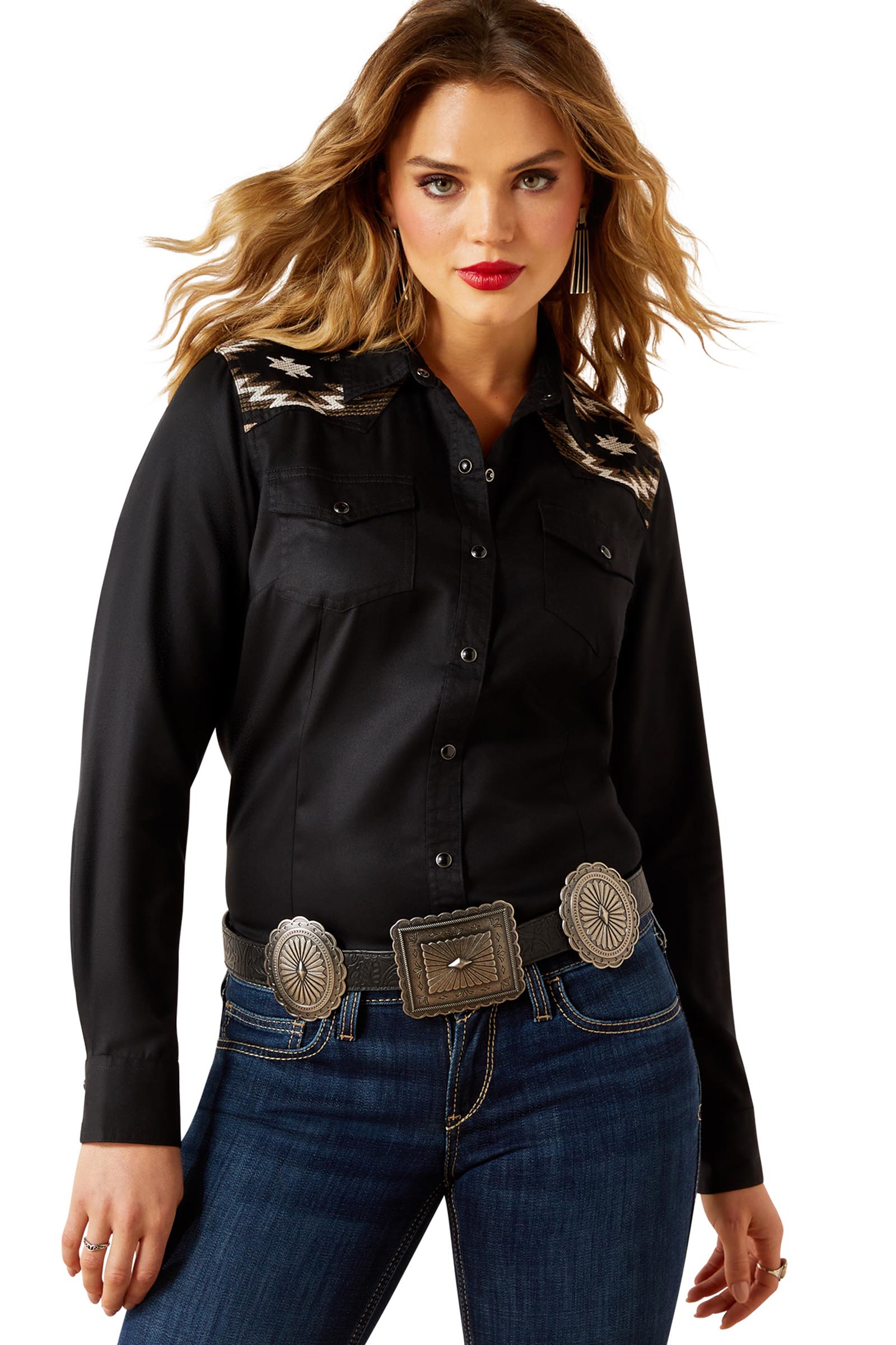 Ariat Dawn Camicia western donna a maniche lunghe con bottoni a pressione