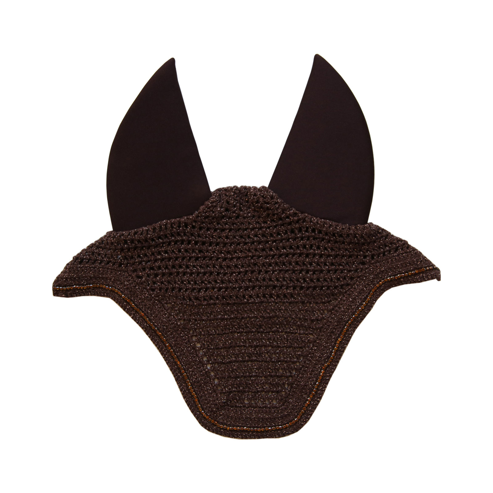 Brown Kentucky Horsewear Wellington Sparkling Soundless Fly Veil