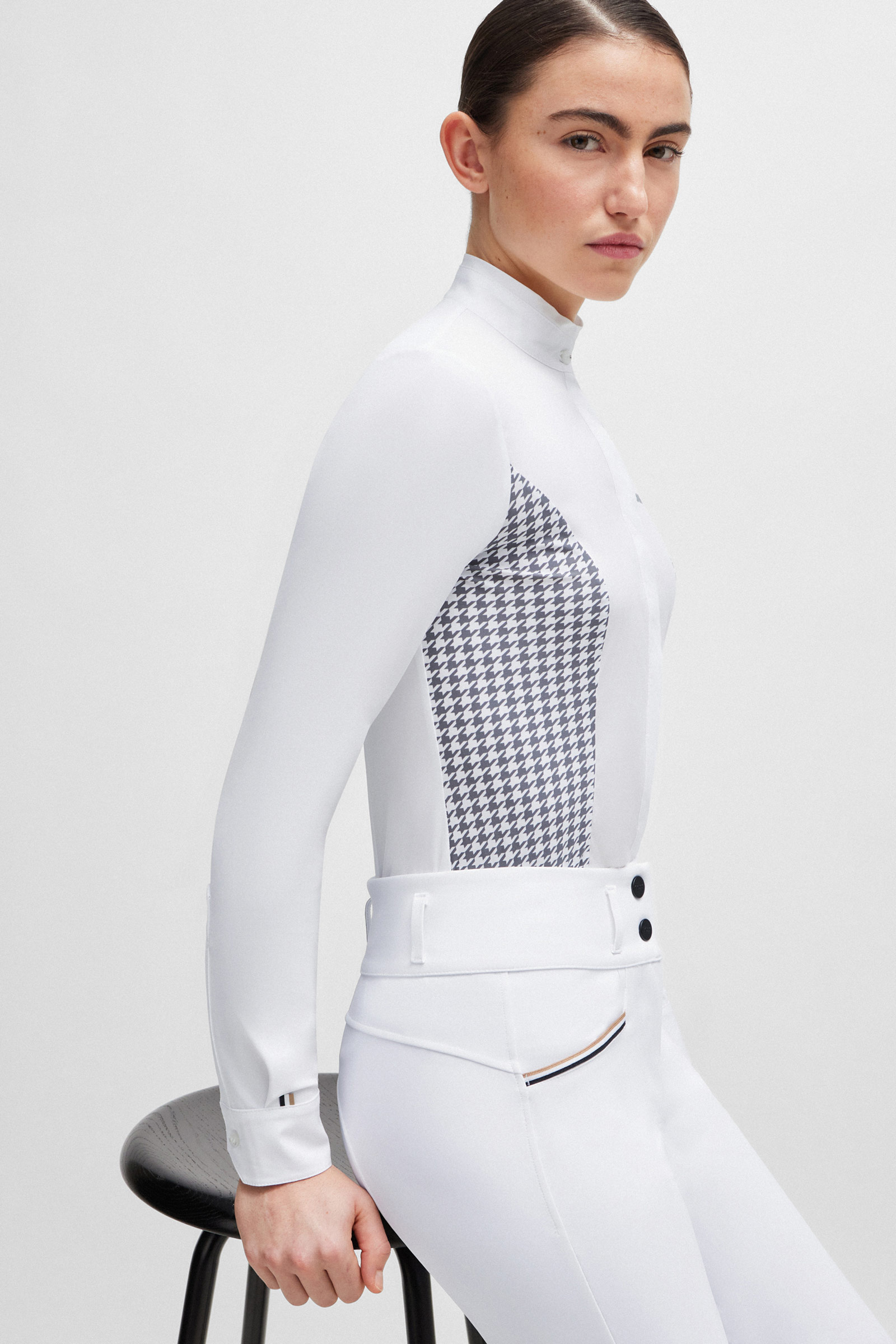 Camicetta da show Boss Emma Houndstooth