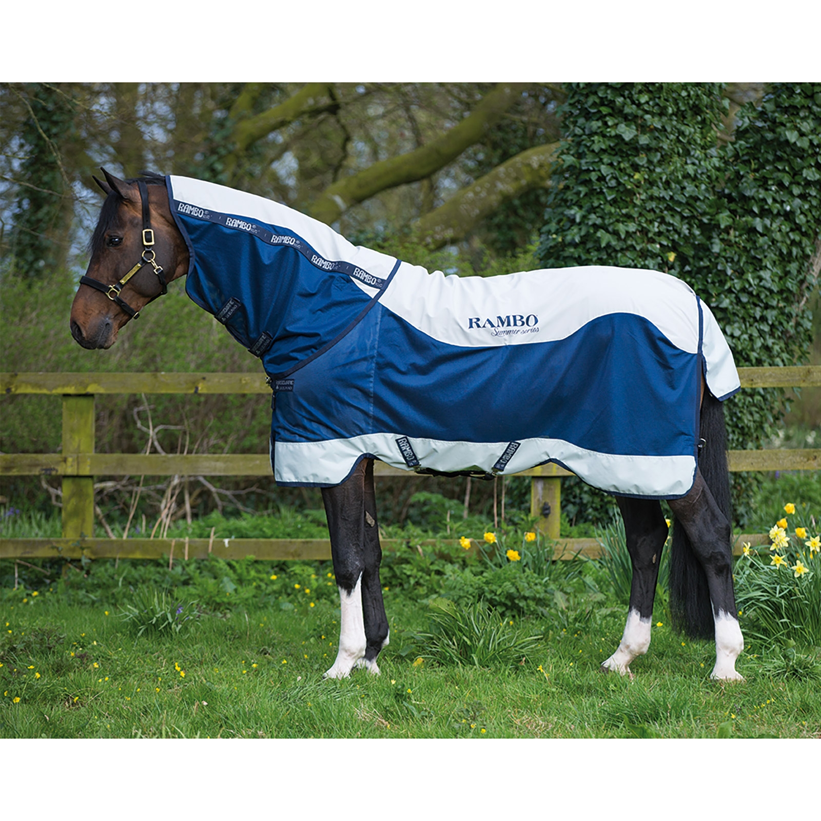 Horseware Rambo Summer Series coperta da paddock con fodera (0g / 100g) e collo staccabile