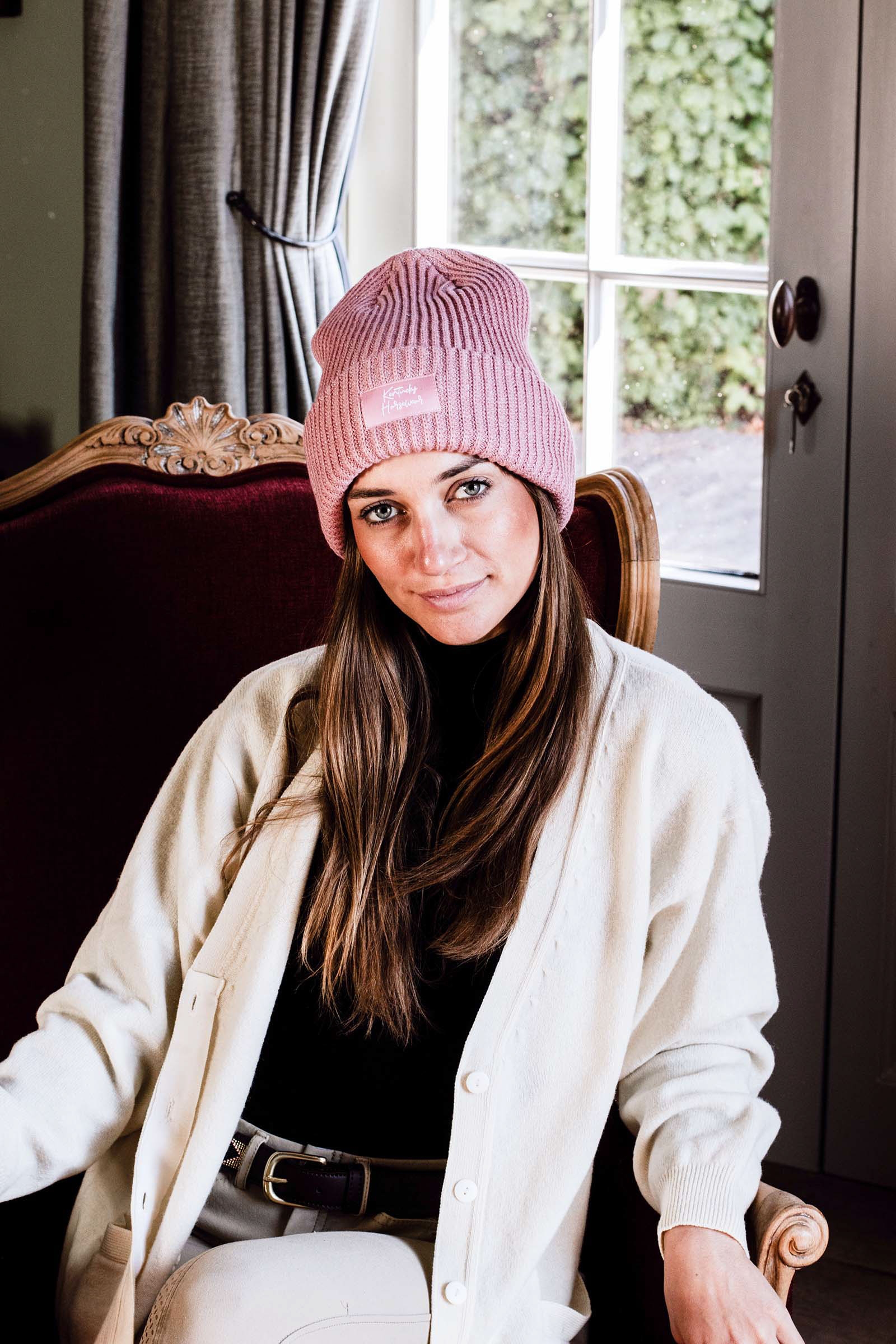 Light Pink Kentucky Horsewear Berretto con glitter