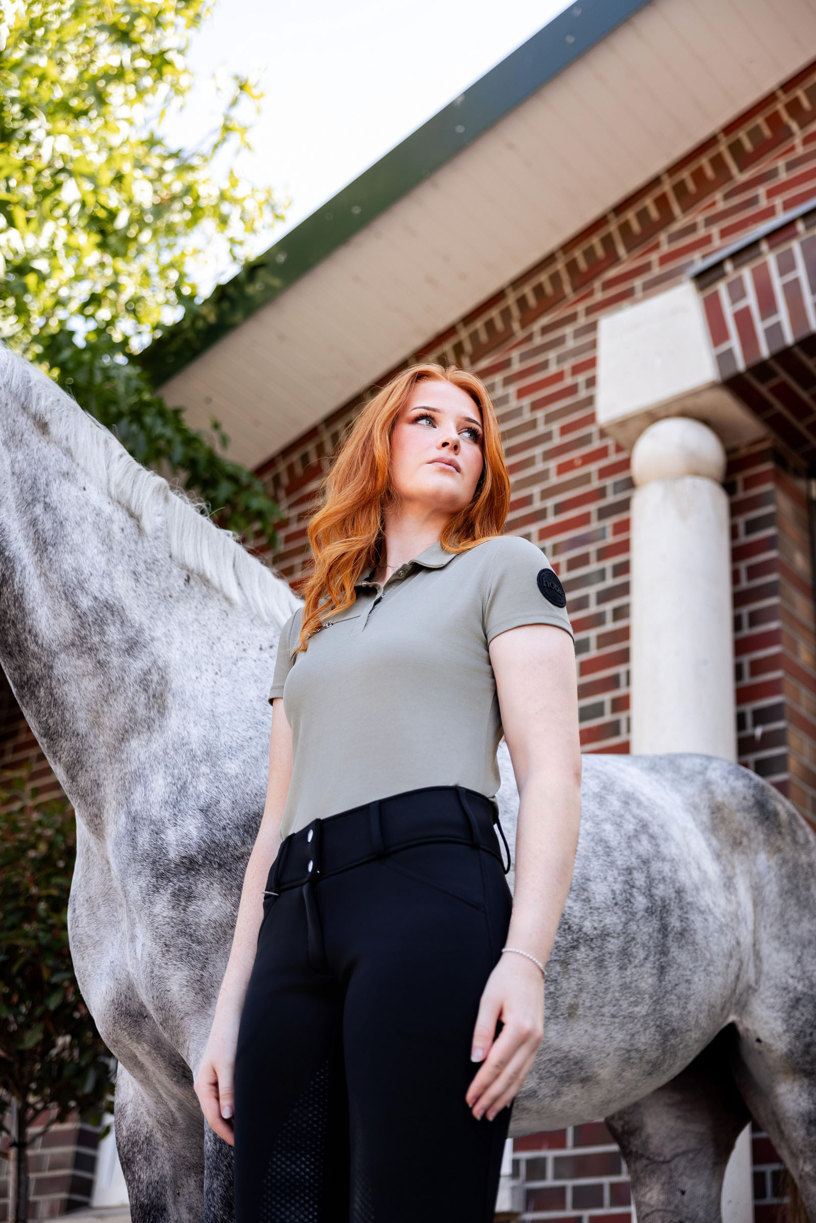 Horze Denise Camicia polo funzionale a maniche corte da donna