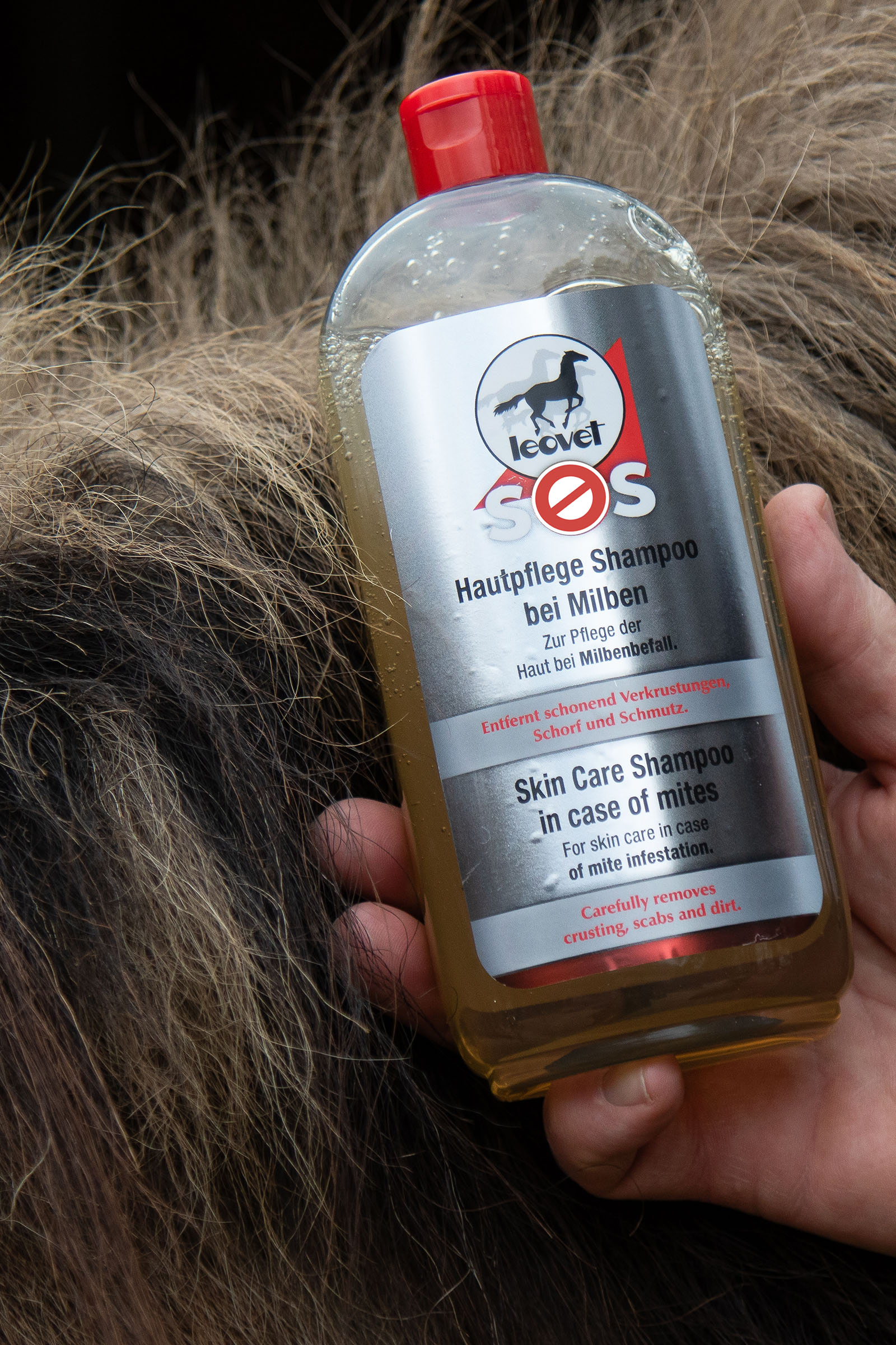 Leovet SOS Shampoo per la cura della pelle in caso di acari, 500ml