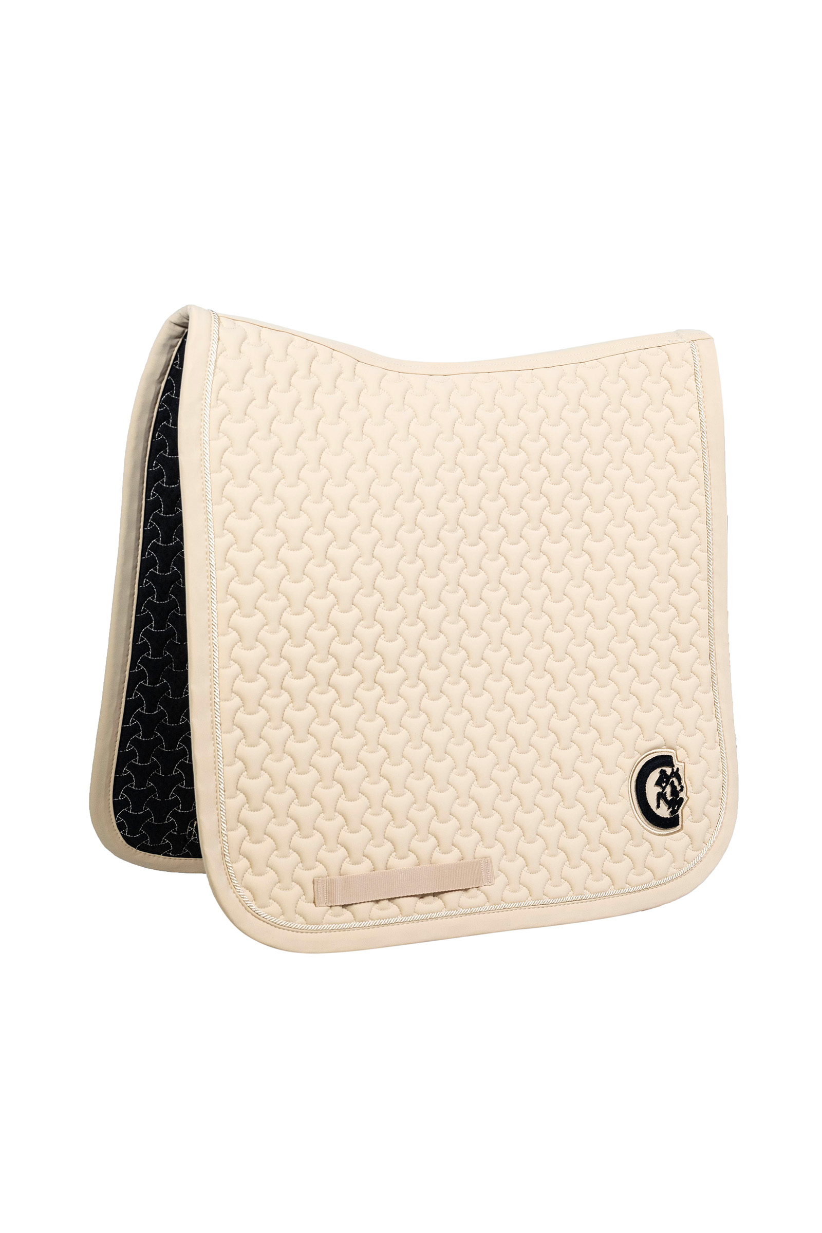 beige Tappeto Sella Kentucky Horsewear Intrecciato Logo 3D Dressage