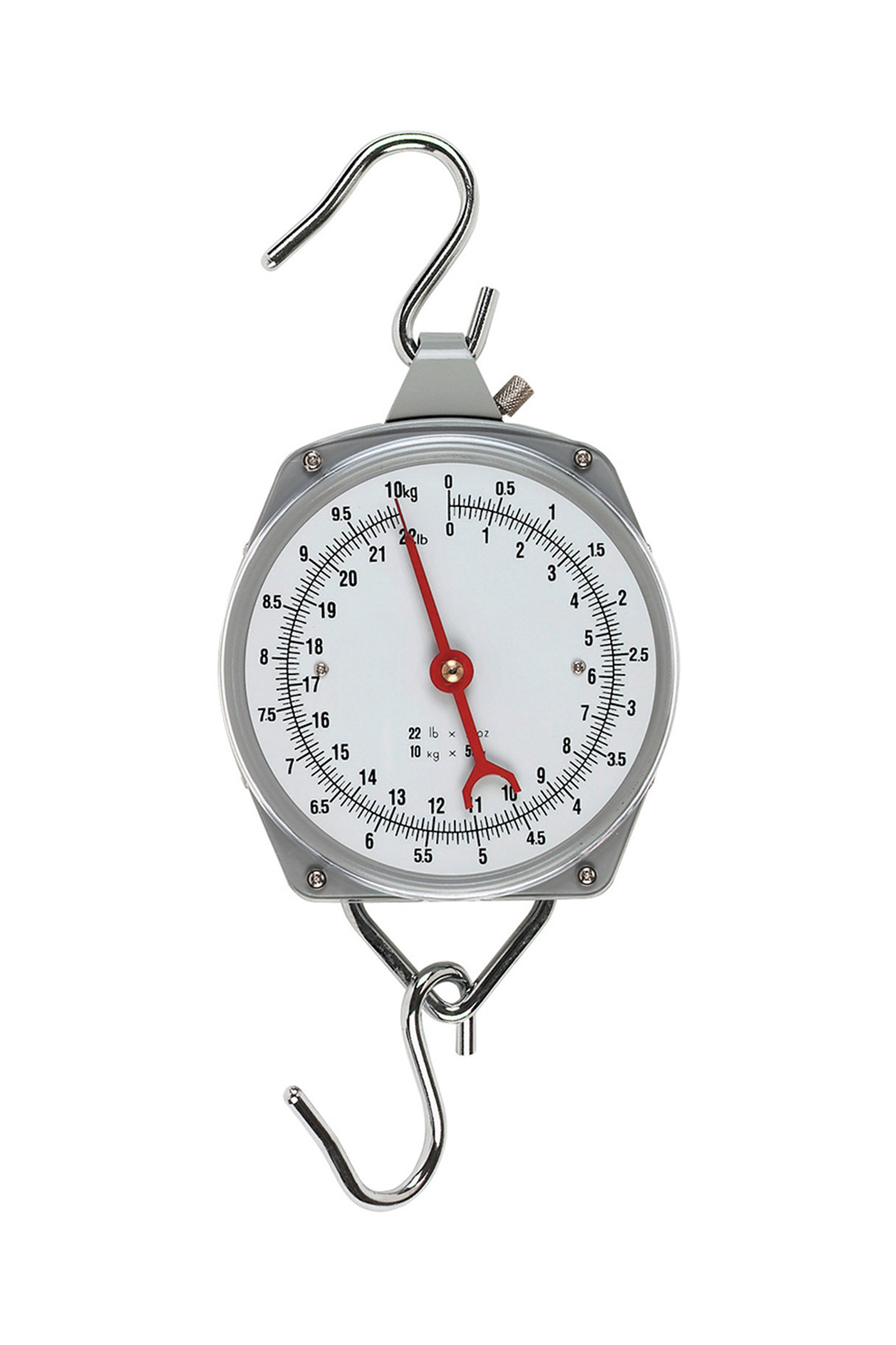 Kerbl Bilanciere a quadrante sospeso 10 kg, graduato a passi di 50 g