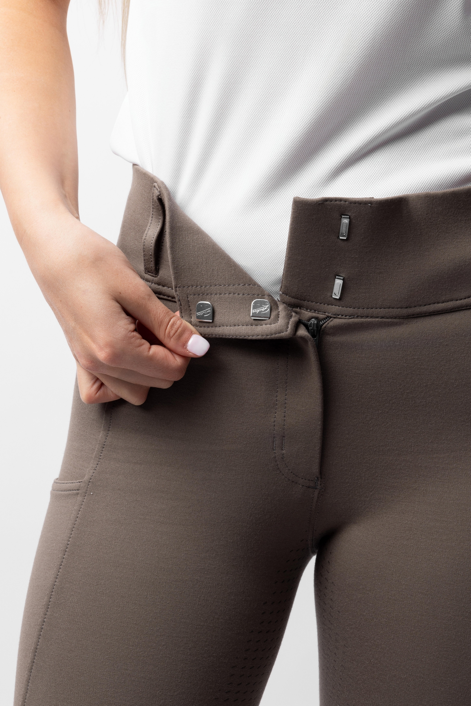 Horze Mira Pantaloni da equitazione a vita alta con full seat in silicone da donna