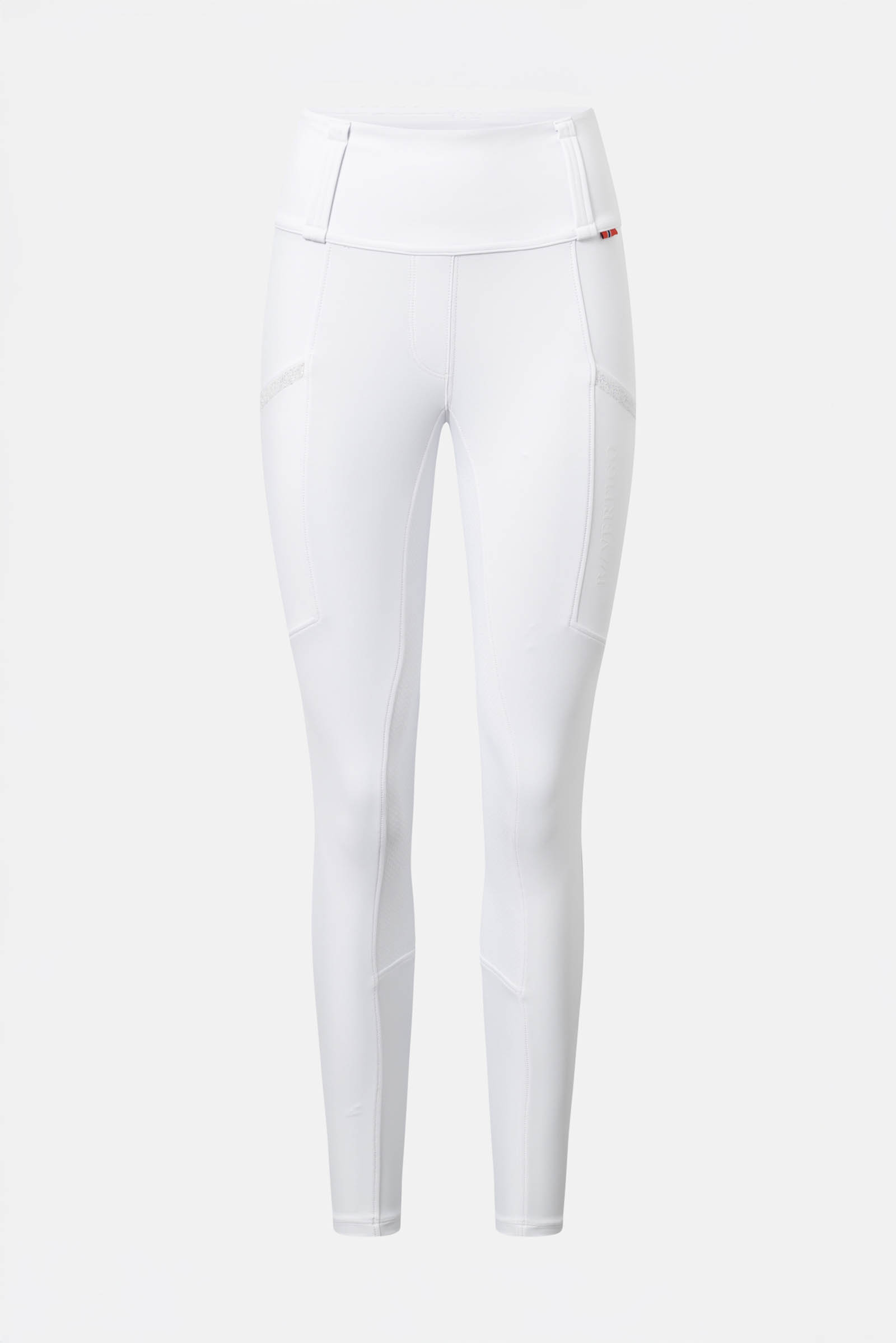 White B Vertigo Diana leggins da equitazione con full seat a compressione per donna  