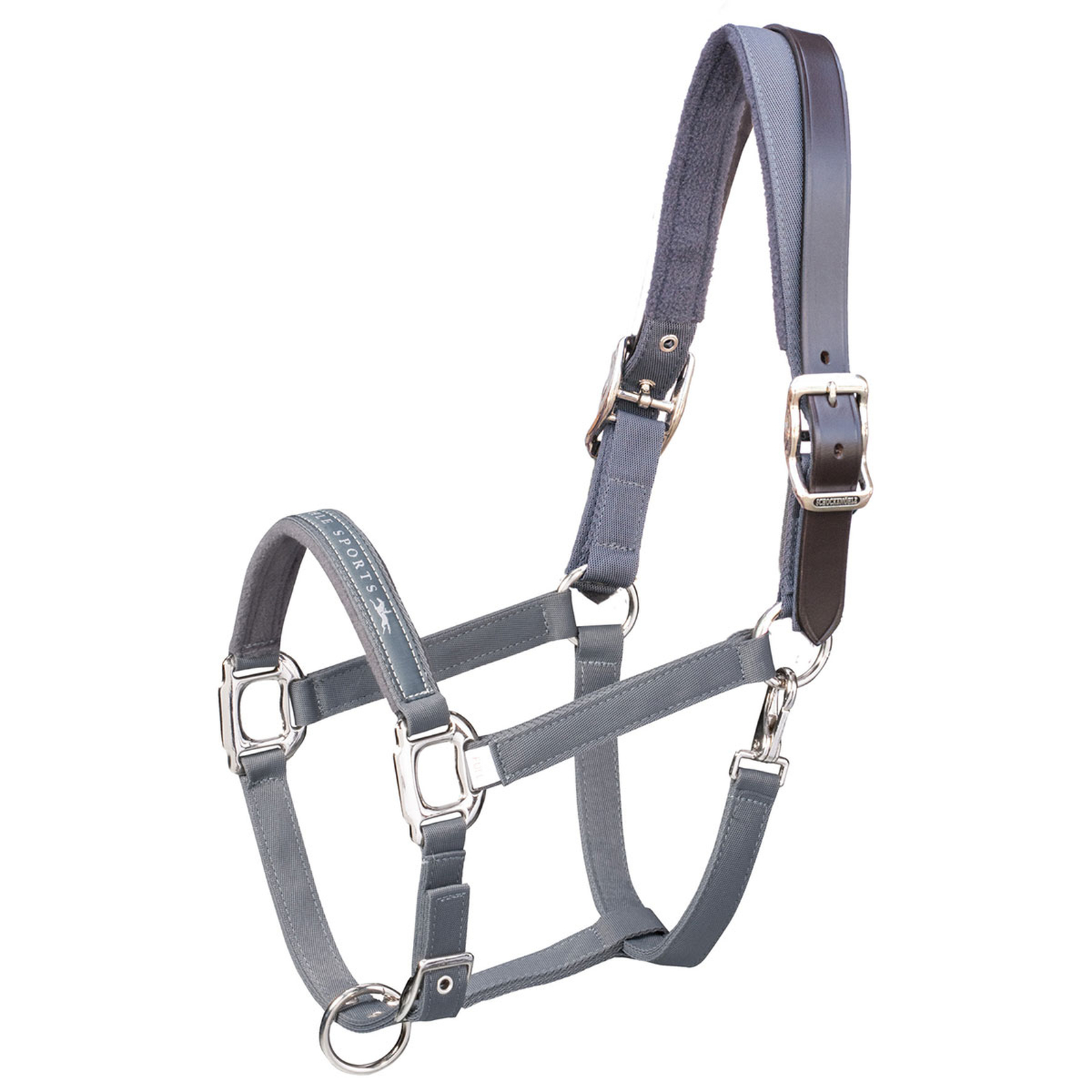 Schockemöhle Sports Memphis Breakaway, Nylon Halter + Leather strap