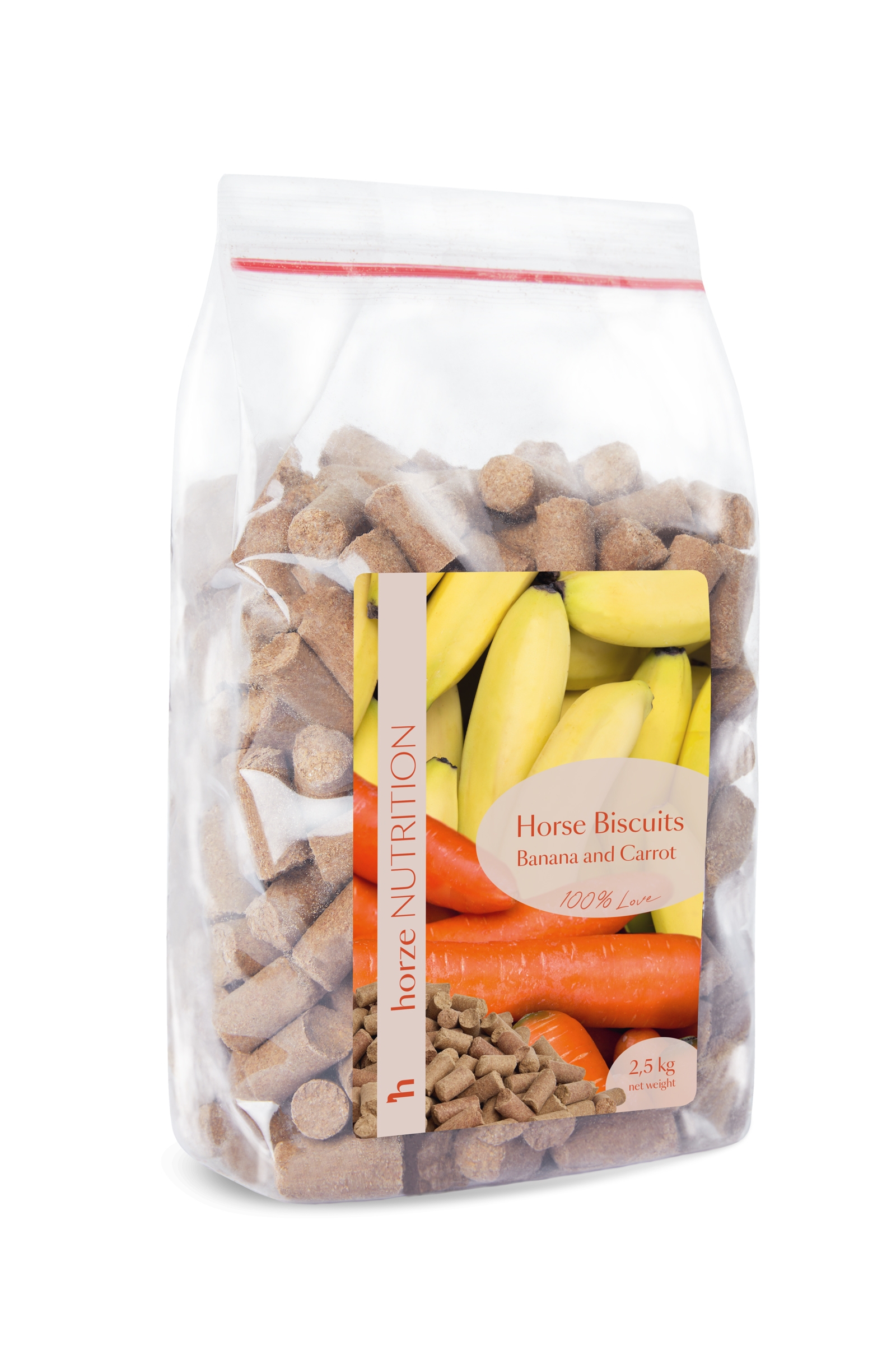 Horze Biscotti alla banana e carota, Dolcetti 2,5 kg